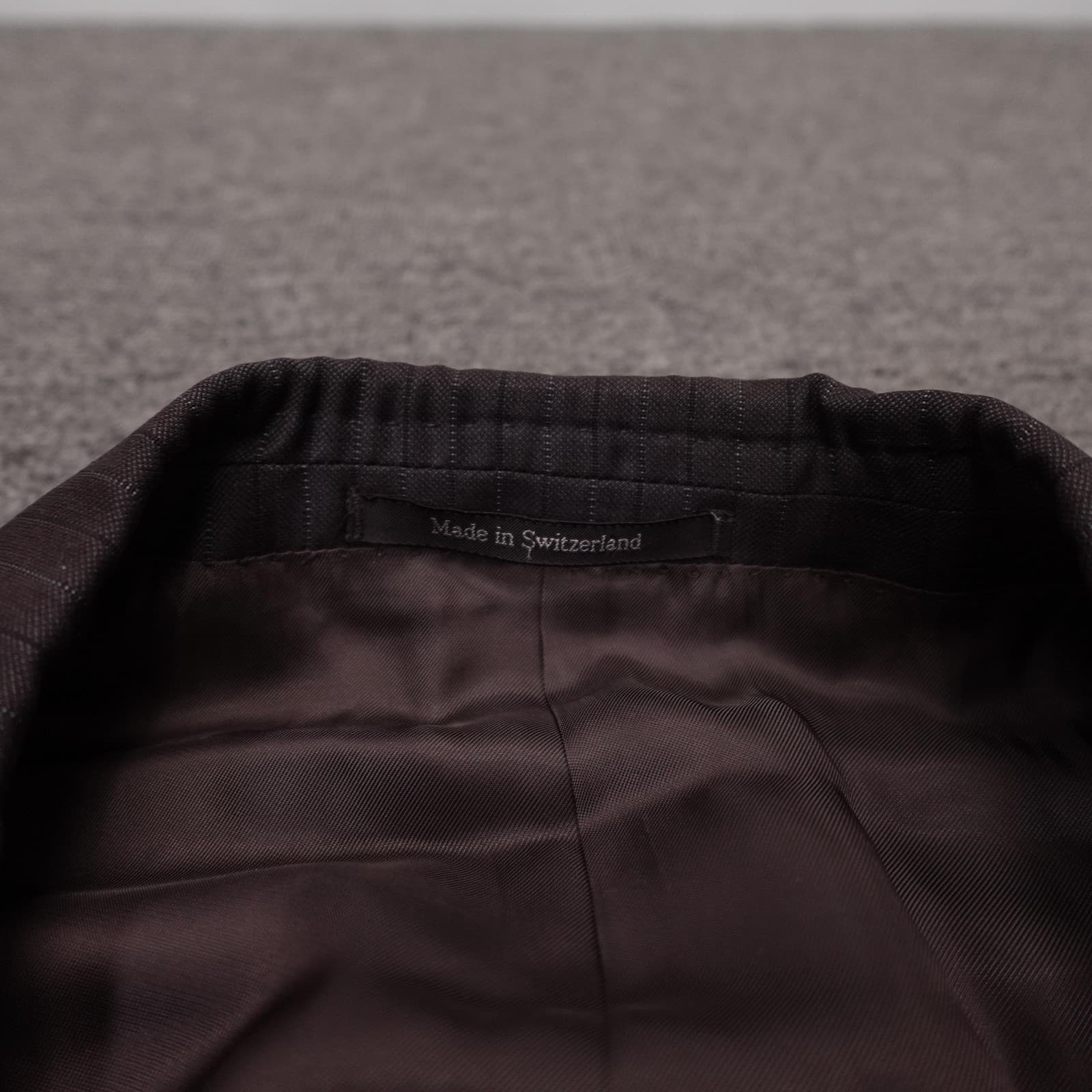 Ermenegildo Zegna Suit Jacket Mens 58L Brown Striped Trofeo Wool 3 Button - Thumbnail 5