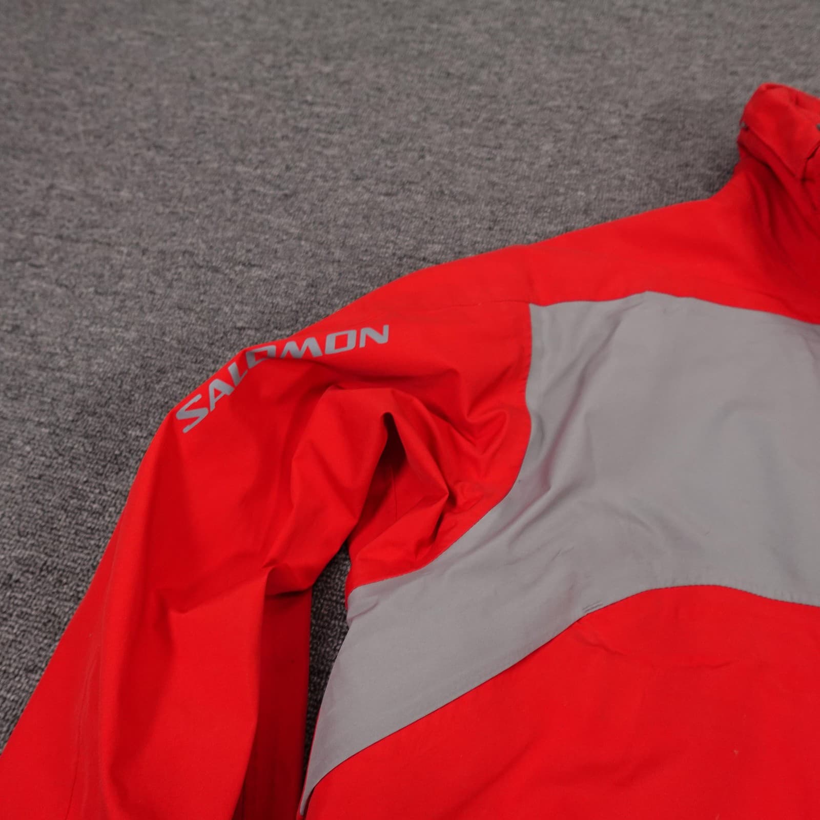 Vintage Salomon Jacket Mens Medium Red Gray Gore-Tex Ski Waterproof Y2K - Thumbnail 12
