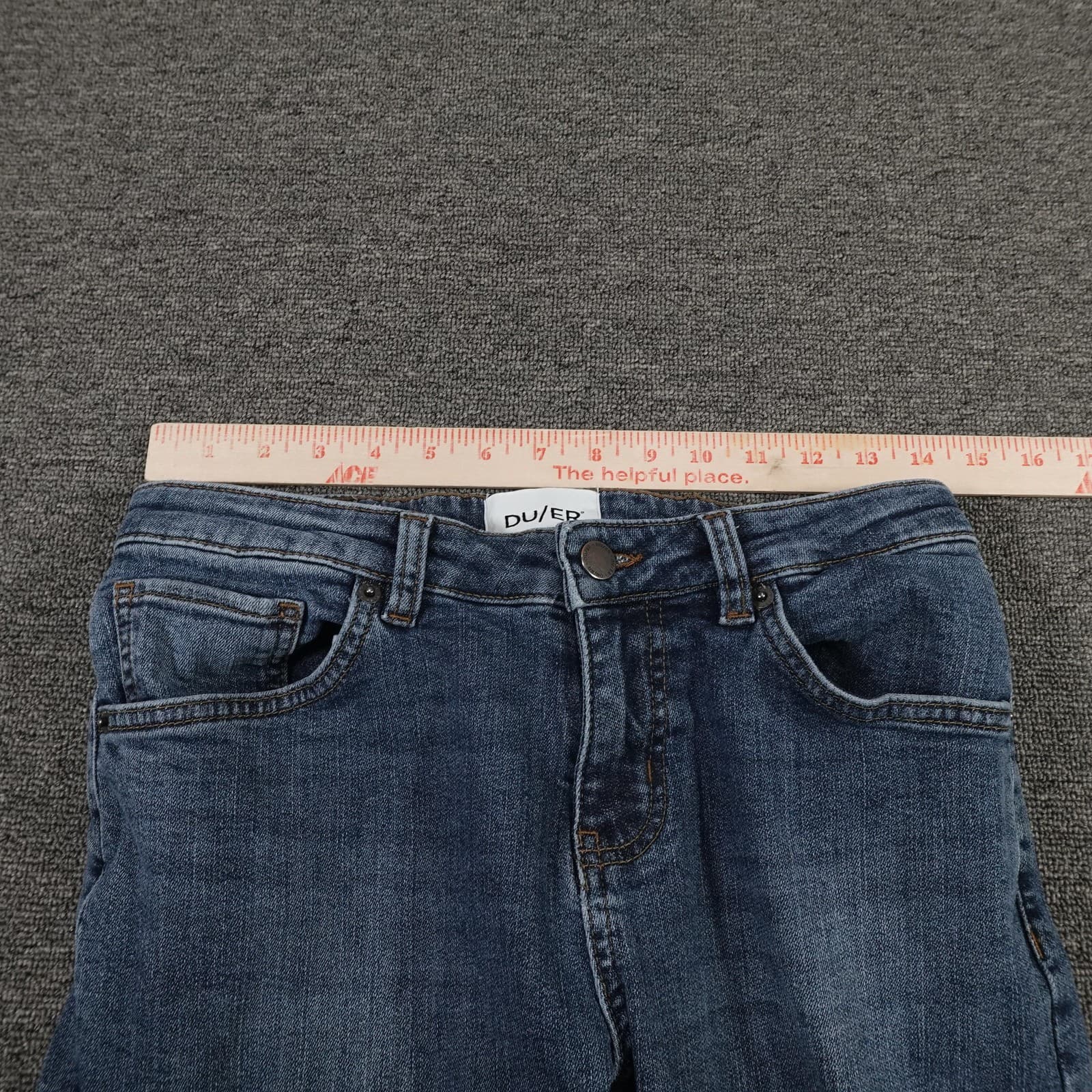 DUER Jeans Womens 25x30 Blue Straight Leg Performance Denim Stretch Casual - Thumbnail 7