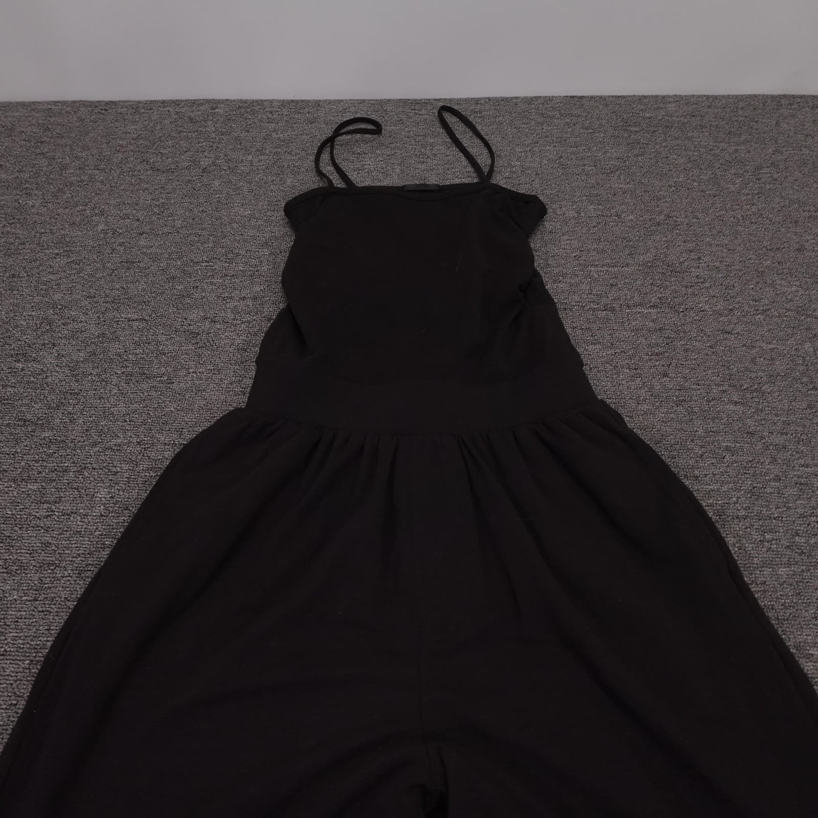 ATM Anthony Thomas Melillo Jumpsuit Womens XS Black Jersey Spaghetti Strap - Thumbnail 2