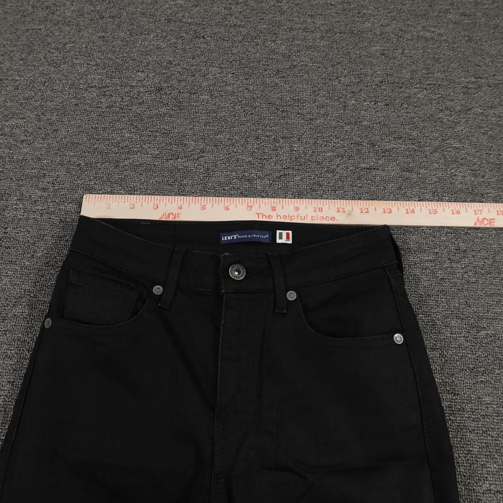 Levis Jeans Womens 24x32 Black 721 Made & Crafted High Rise Skinny Stretch Denim - Thumbnail 11