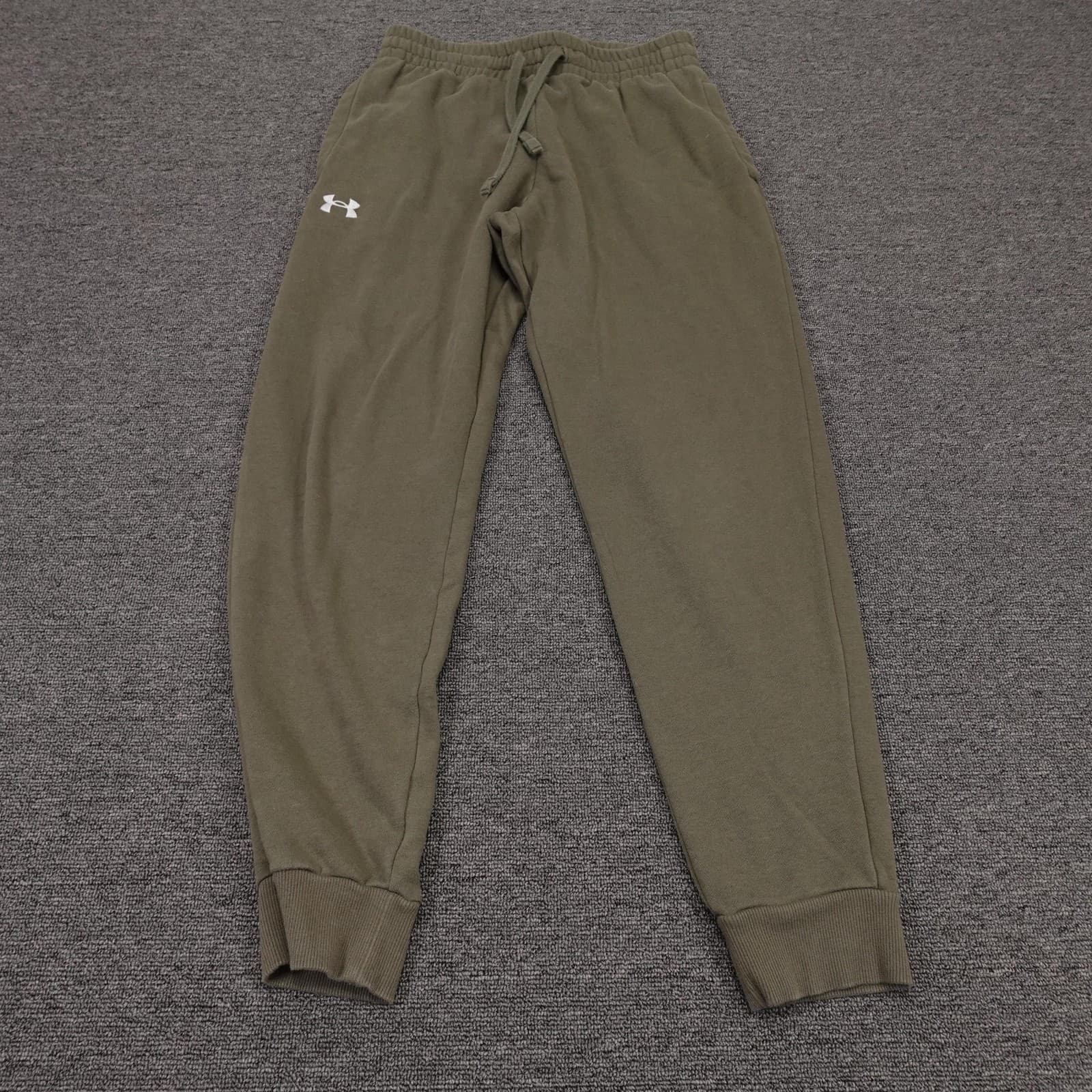 Under Armour Sweatpants Mens Medium 32x29 Green Fleece Elastic Waist Pockets