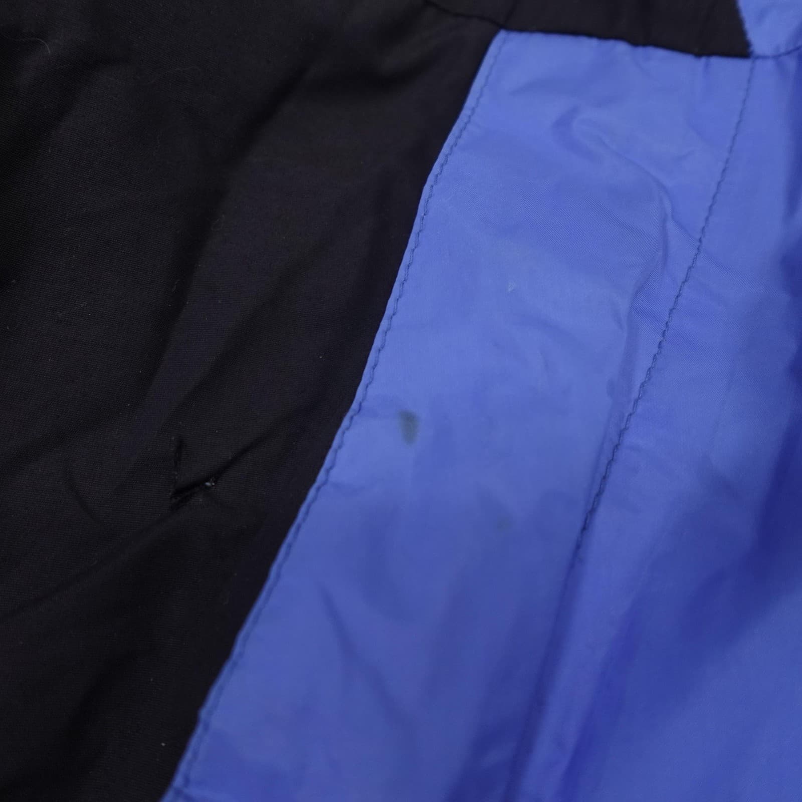 Vintage The North Face Jacket Shell Only Medium Blue Black Gore-Tex Ski Hood 90s - Thumbnail 5