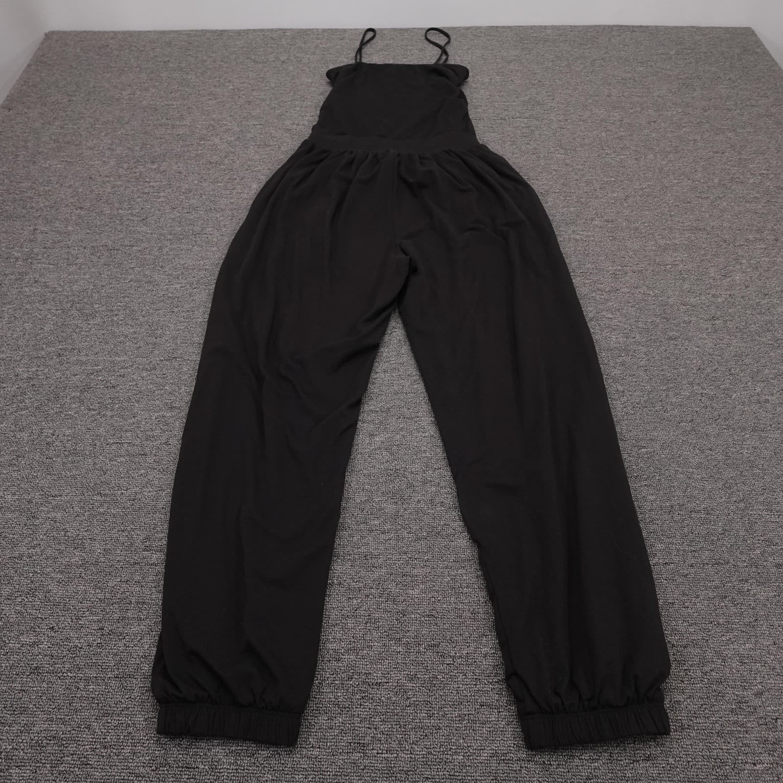 ATM Anthony Thomas Melillo Jumpsuit Womens XS Black Jersey Spaghetti Strap - Thumbnail 6