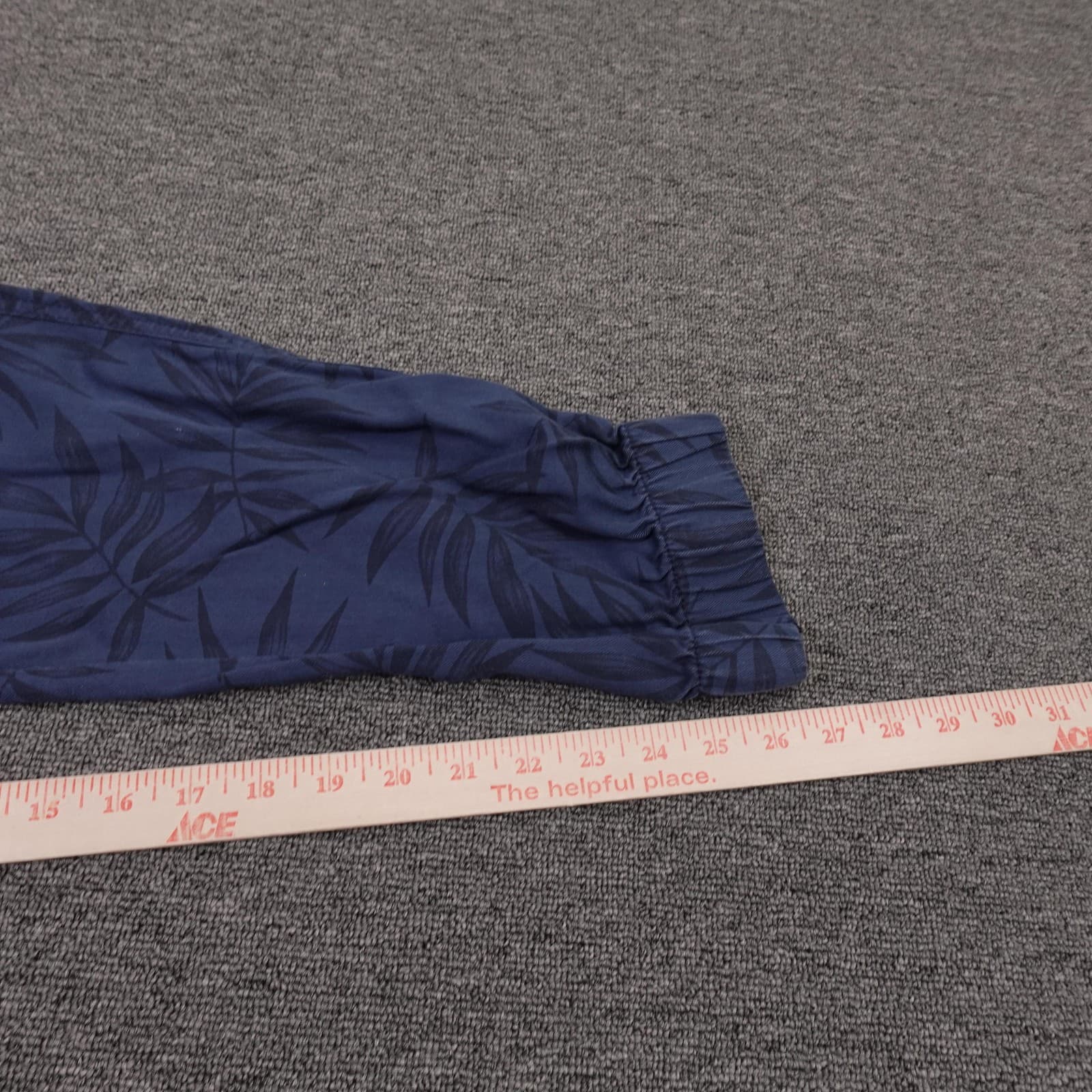 Orvis Pants Womens Small Blue Lyocell Jogger Elastic Waist Cuffed Tropical - Thumbnail 8
