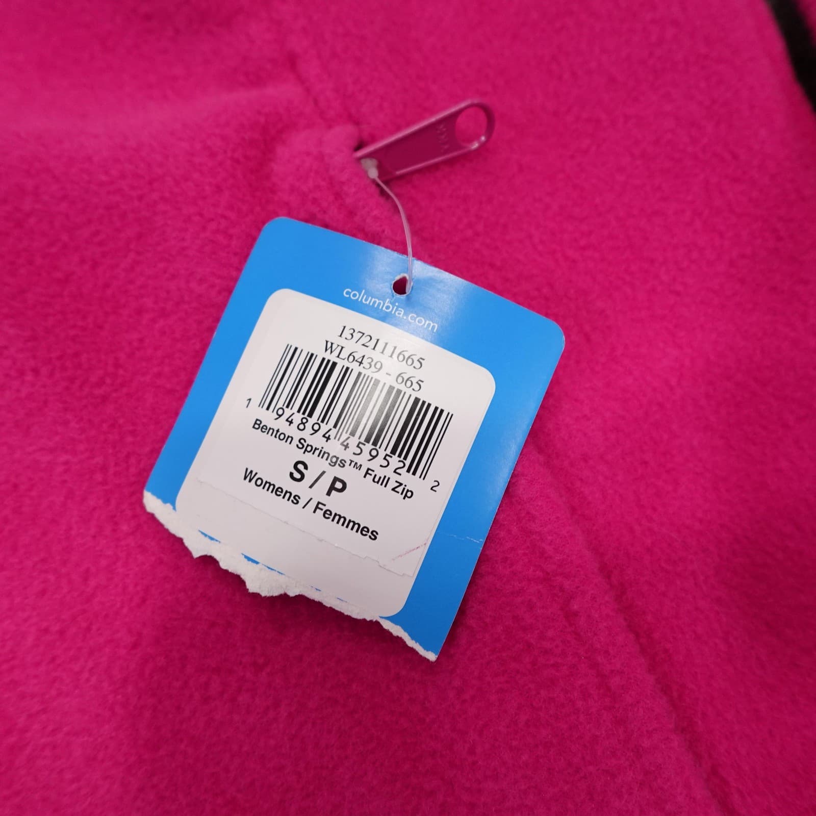 Columbia Benton Springs Jacket Womens Small Pink Fleece Full Zip Pockets Warm - Thumbnail 4
