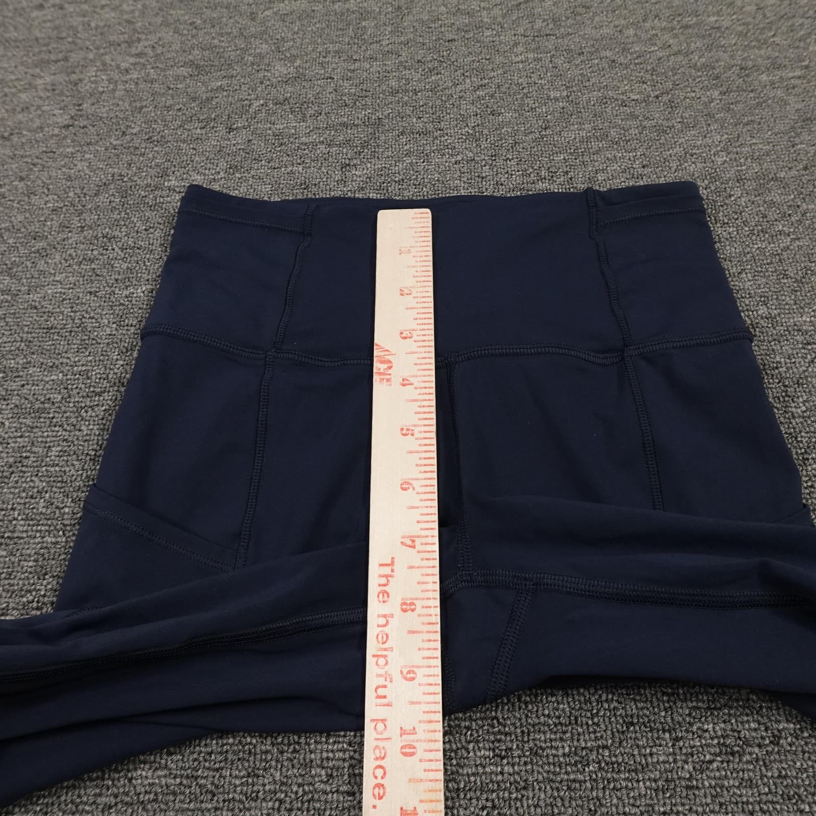 Lululemon Leggings Size 2 Navy Fast & Free High Rise Crop Nulux Yoga Gym LW6BCUS - Thumbnail 8