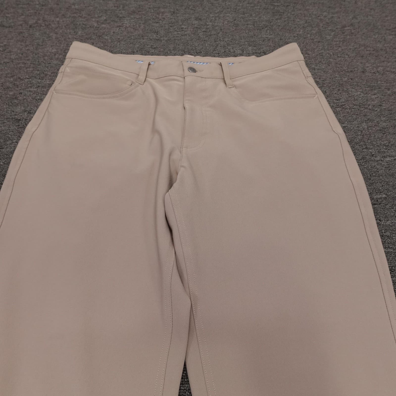FootJoy Golf Pants Mens 33x32 Beige Athletic Fit Performance Stretch Khakis - Thumbnail 3
