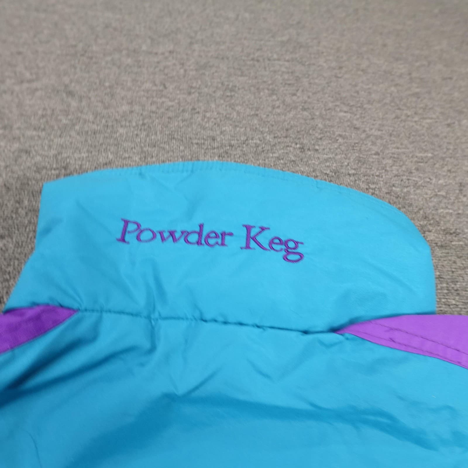 Vintage Columbia Jacket Womens Large Blue Purple Powder Keg Ski Parka 90s - Thumbnail 11