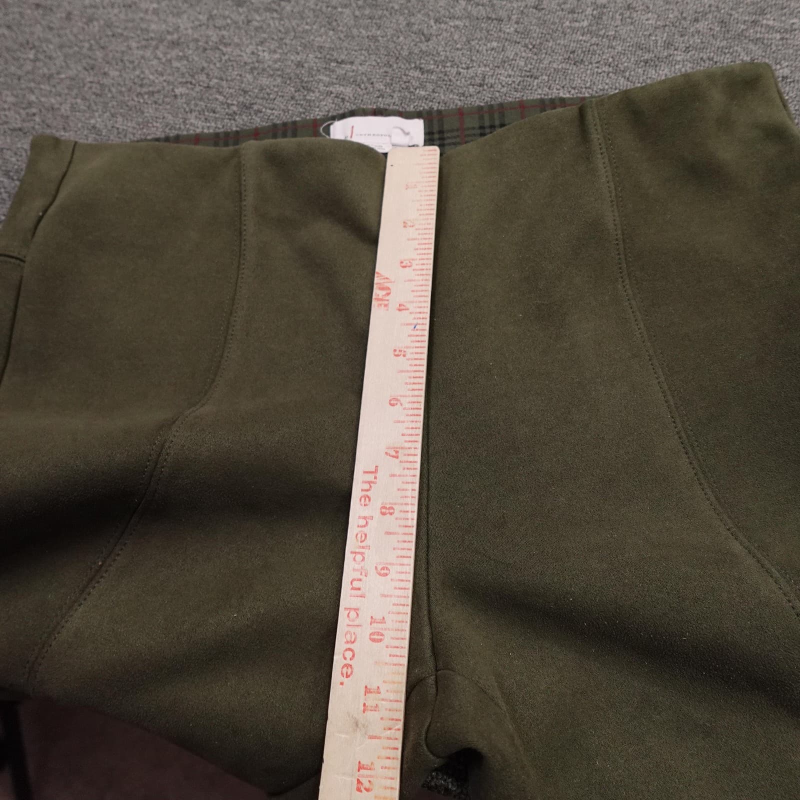 Anthropologie Pants Womens 32 Green Ankle Zip Hem Knit Stretch Casual Pants - Thumbnail 9