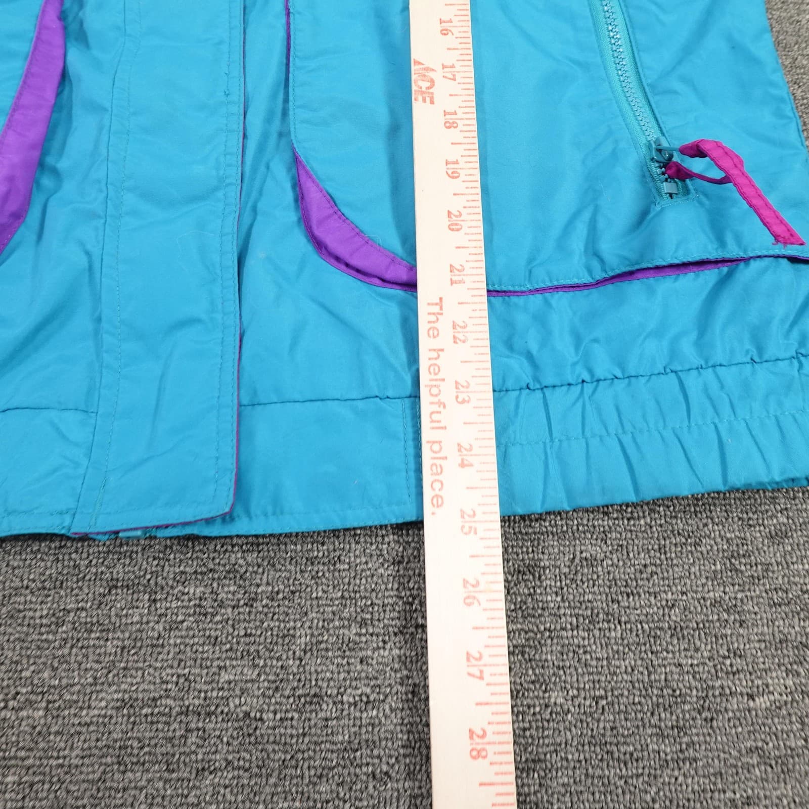 Vintage Columbia Jacket Womens Large Blue Purple Powder Keg Ski Parka 90s - Thumbnail 7