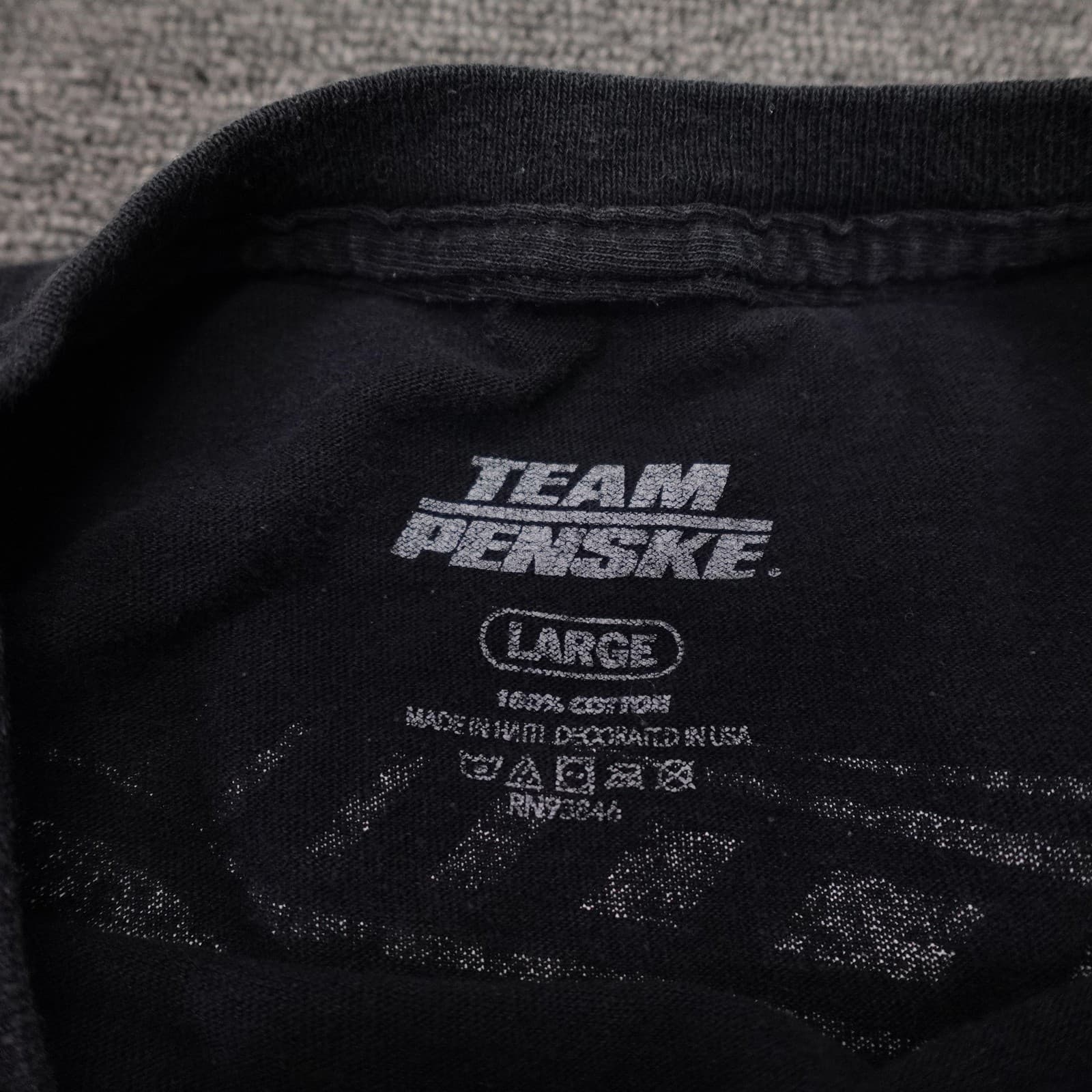 Team Penske Shirt Mens Large Black IndyCar Racing Scott McLaughlin 3 Tee - Thumbnail 2