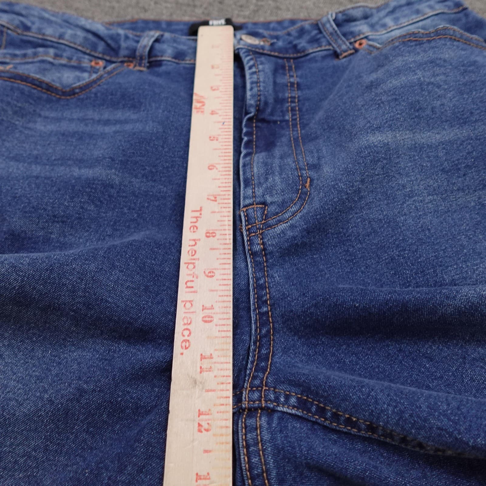 Frye Jeans Womens 12/31 Blue Medium Wash Mid Rise Straight Stretch 32x31 Denim - Thumbnail 10