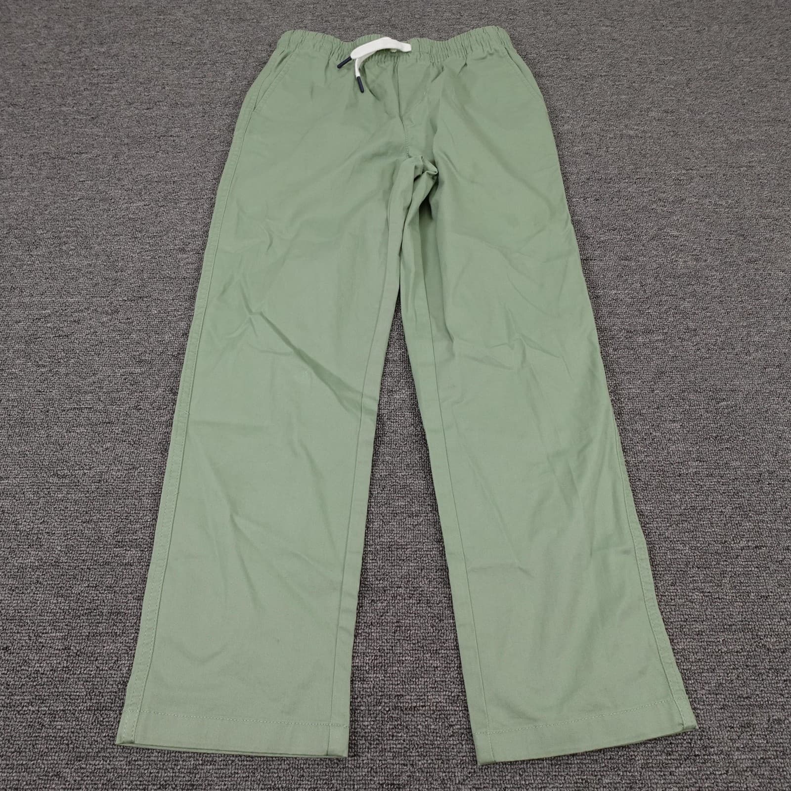 Vineyard Vines Pants Kids 12 Green Chino Elastic Waist Drawstring Twill Casual