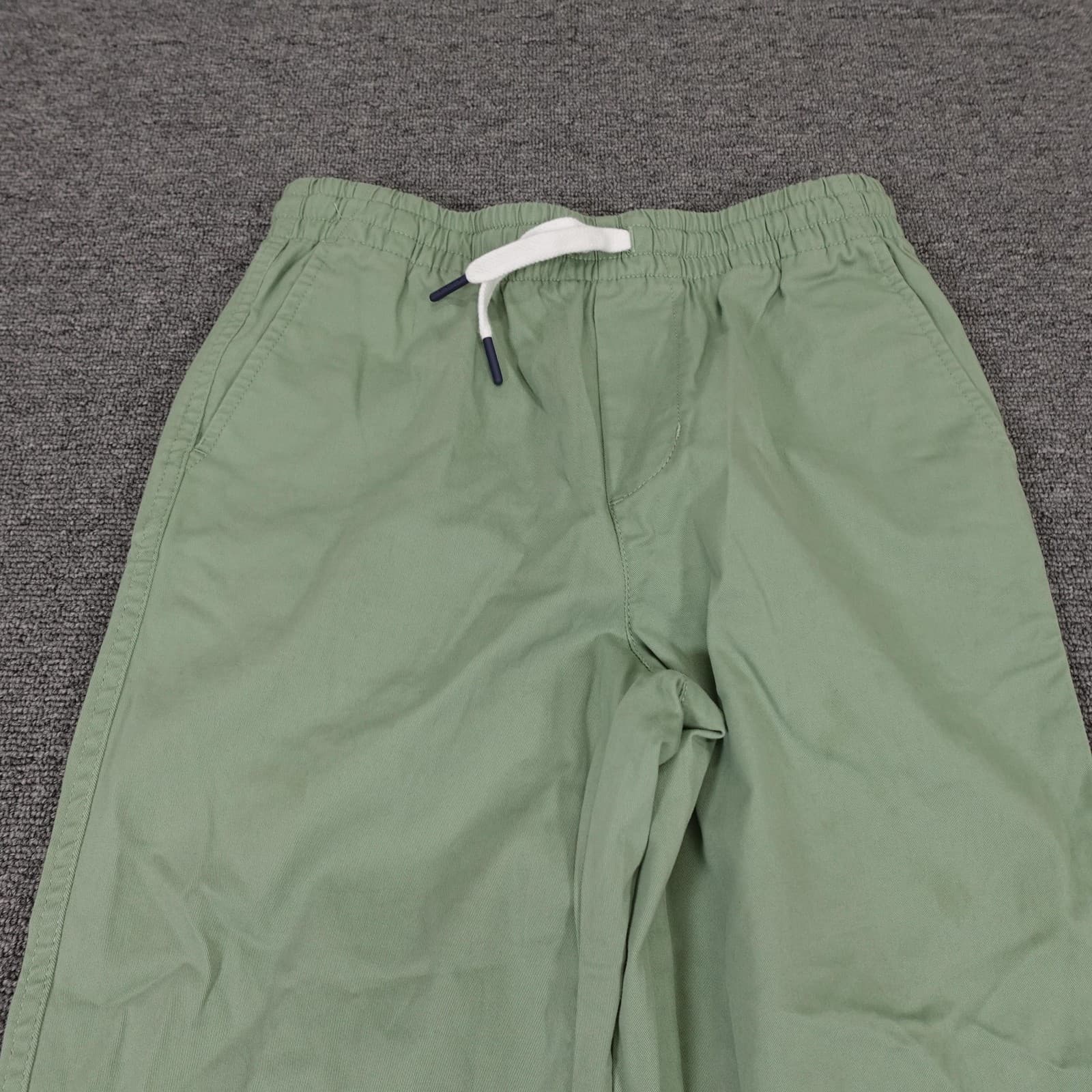 Vineyard Vines Pants Kids 12 Green Chino Elastic Waist Drawstring Twill Casual - Thumbnail 2
