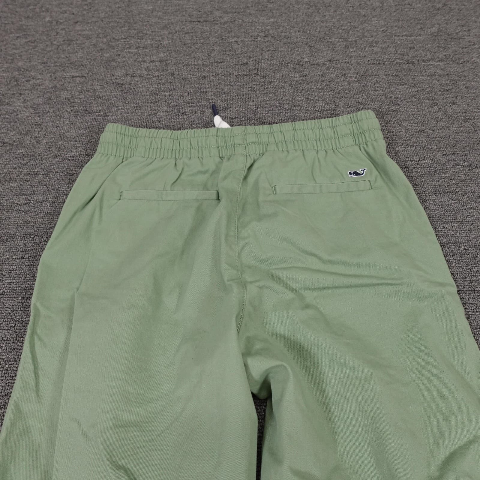 Vineyard Vines Pants Kids 12 Green Chino Elastic Waist Drawstring Twill Casual - Thumbnail 4