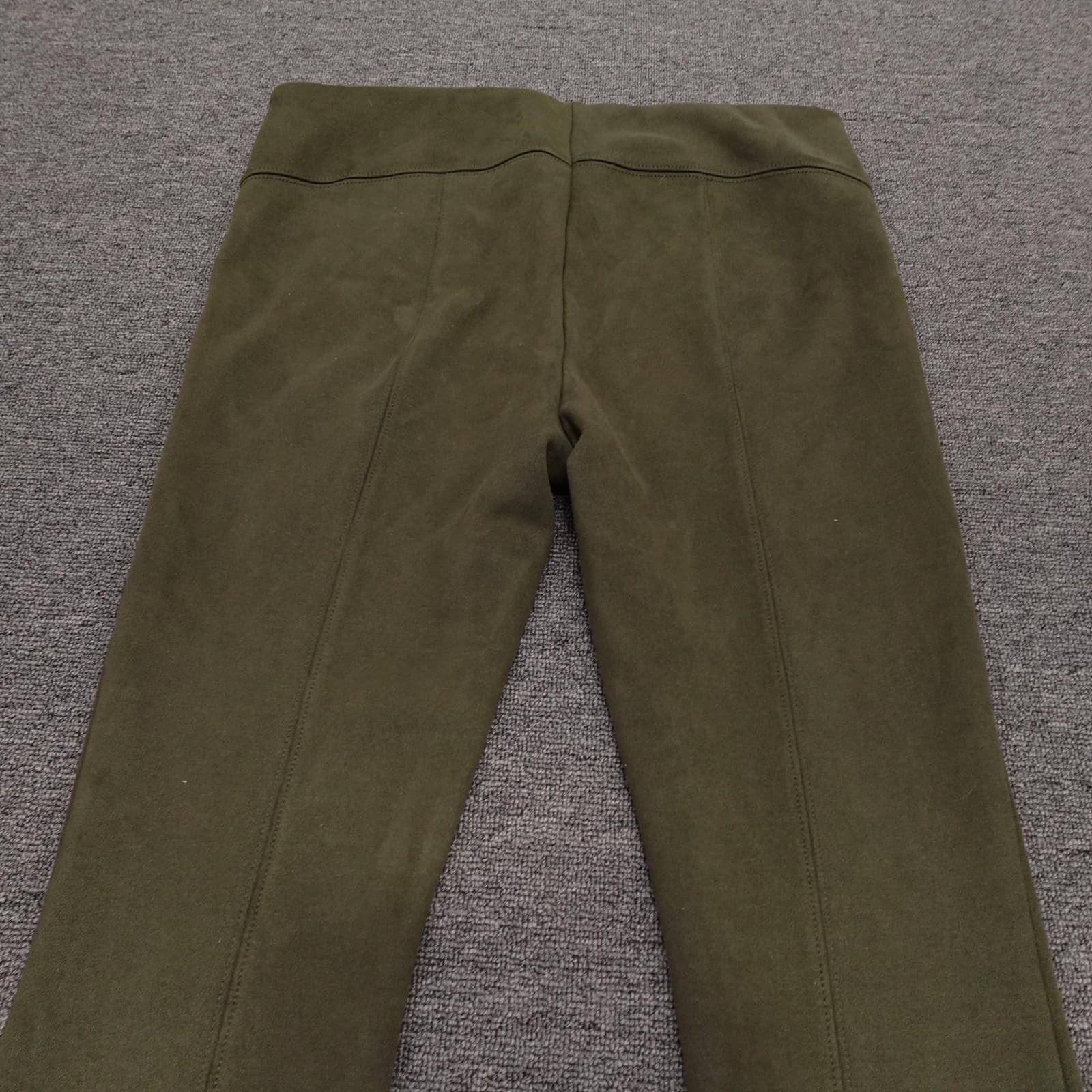 Anthropologie Pants Womens 32 Green Ankle Zip Hem Knit Stretch Casual Pants - Thumbnail 4