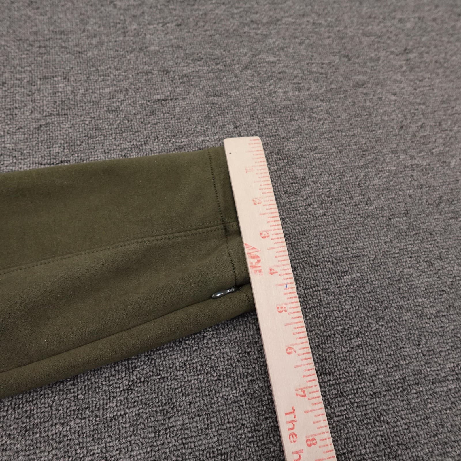 Anthropologie Pants Womens 32 Green Ankle Zip Hem Knit Stretch Casual Pants - Thumbnail 11