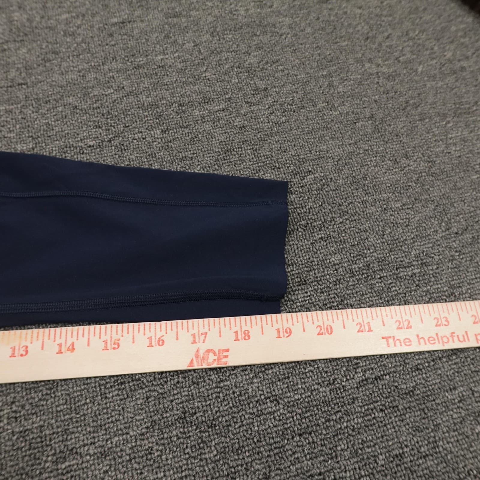 Lululemon Leggings Size 2 Navy Fast & Free High Rise Crop Nulux Yoga Gym LW6BCUS - Thumbnail 9