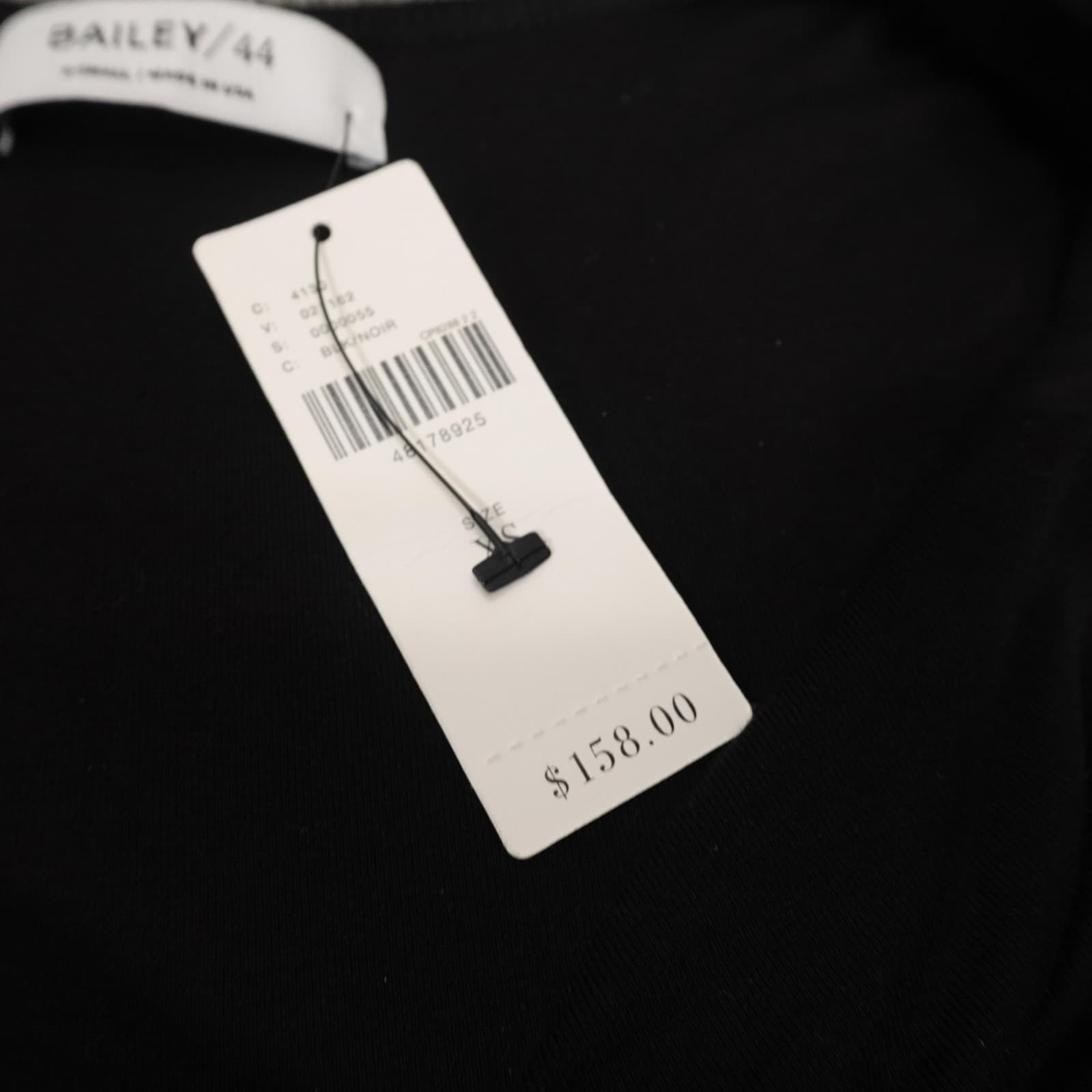 Bailey 44 Dress XS Black Twist Front Babydoll Whimsigoth Mini Anthropologie - Thumbnail 5