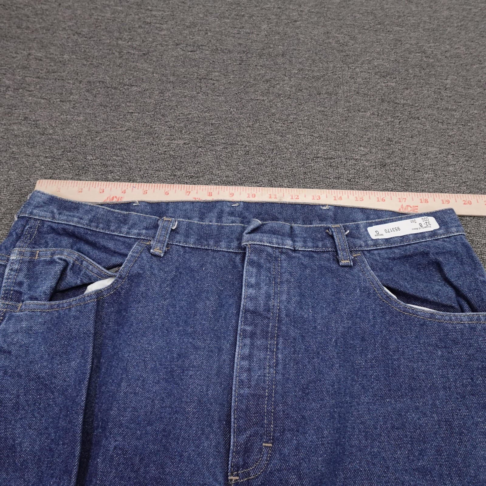Bulwark FR Jeans Mens 38x30 Blue Relaxed Wide Leg Flame Resistant Denim Work - Thumbnail 8