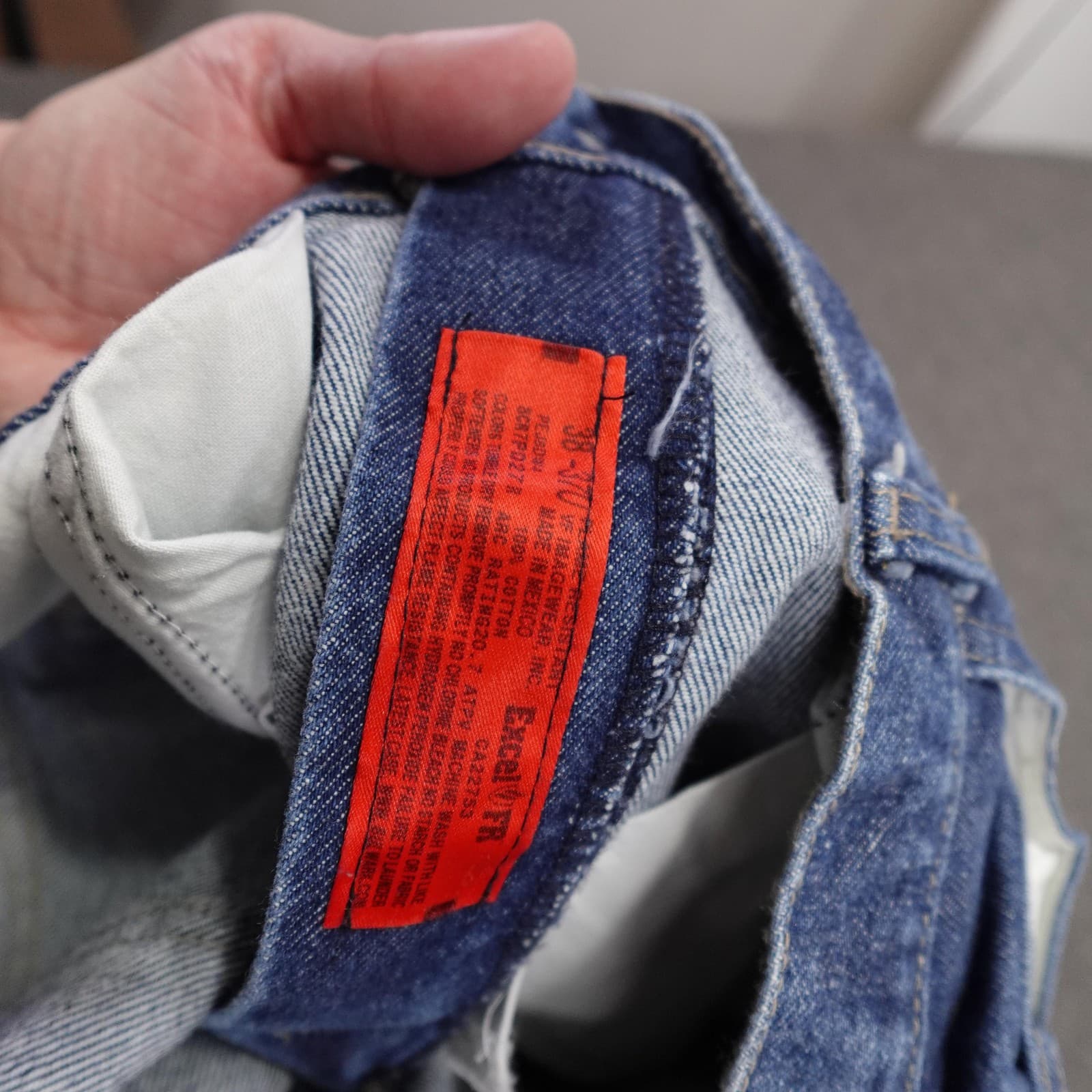 Bulwark FR Jeans Mens 38x30 Blue Relaxed Wide Leg Flame Resistant Denim Work - Thumbnail 6