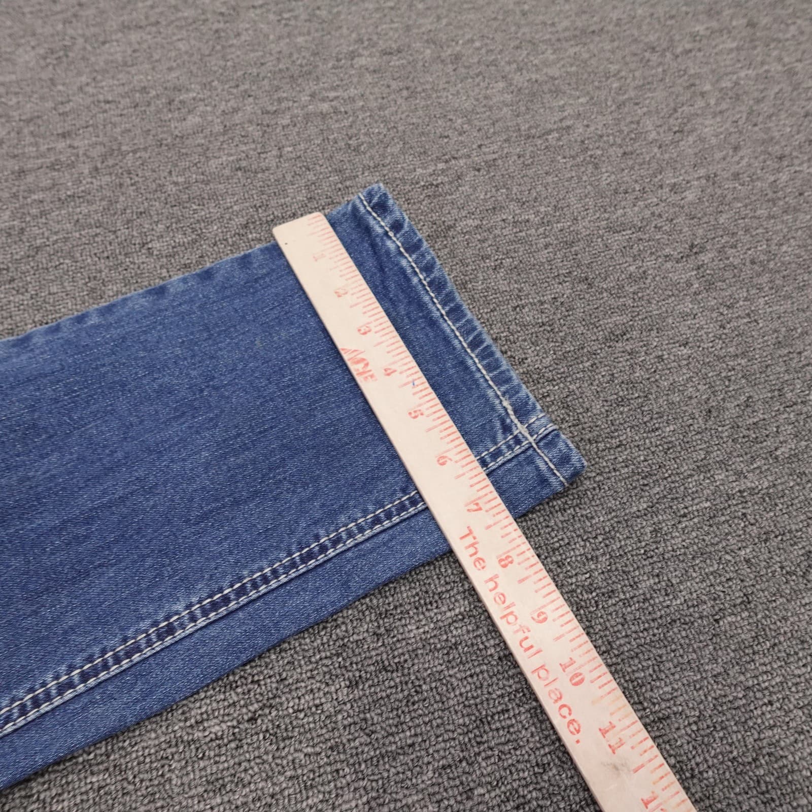 Rock & Roll Denim Revolvr Jeans Womens 18R 33x33 Blue Slim Straight Stretch - Thumbnail 10