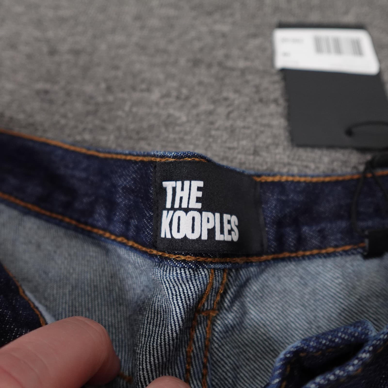 The Kooples Jeans Womens 28 Blue Brut Denim High Rise Straight Raw Casual 28x31 - Thumbnail 4