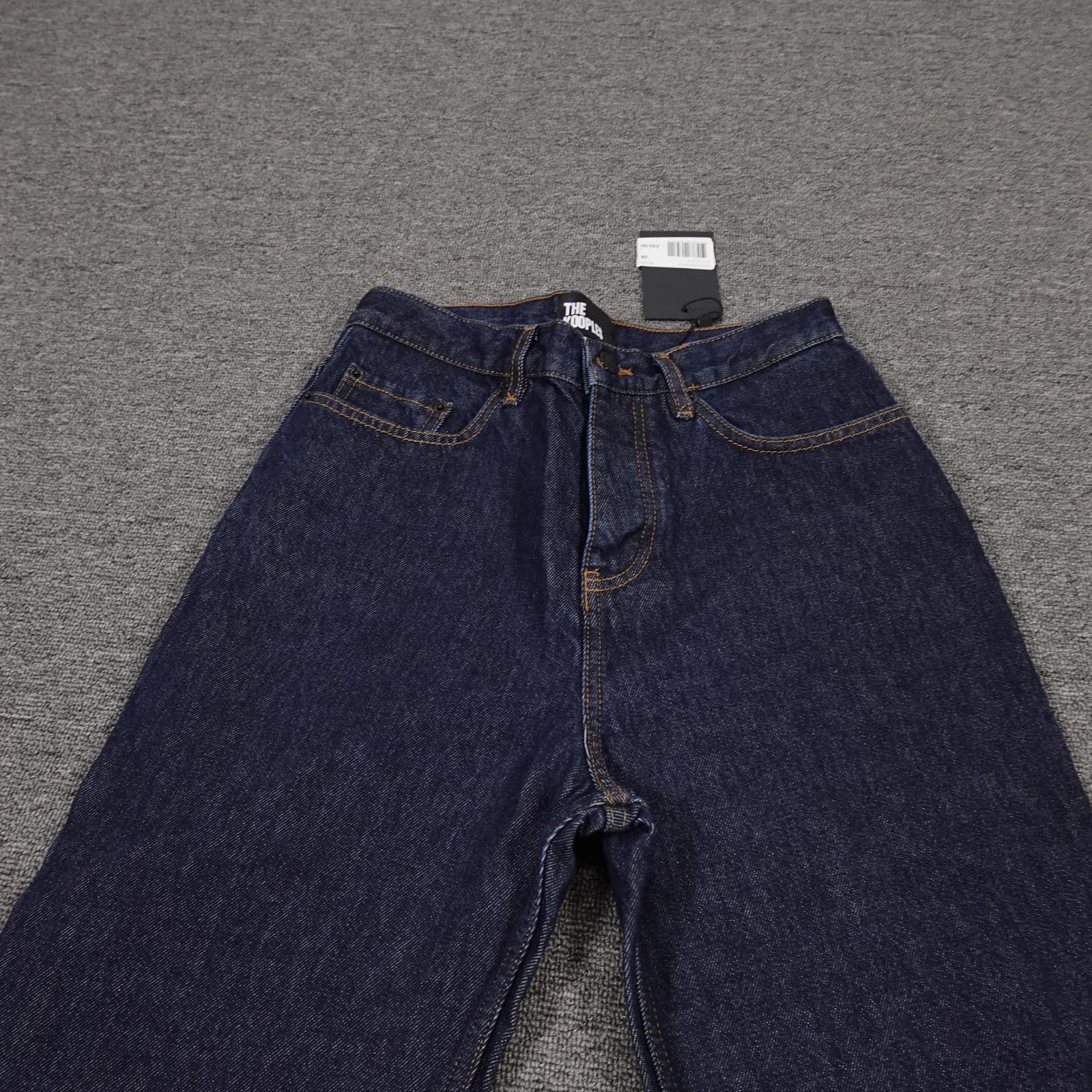 The Kooples Jeans Womens 28 Blue Brut Denim High Rise Straight Raw Casual 28x31 - Thumbnail 2