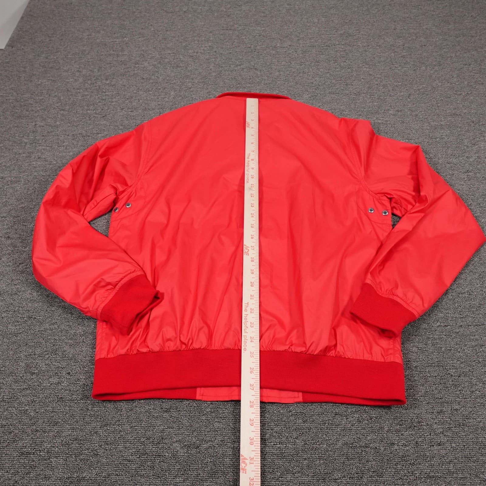 Peter Millar Jacket Mens Medium Red Microfiber Full Zip Lined Windbreaker - Thumbnail 8