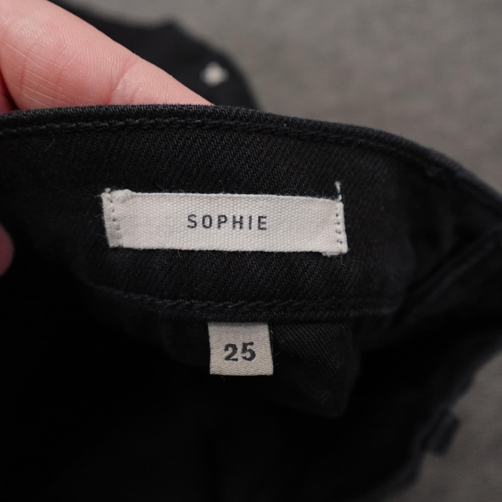 Imogene And Willie Sophie Jeans Womens 25 Black High Rise Straight 25x29 Denim - Thumbnail 6