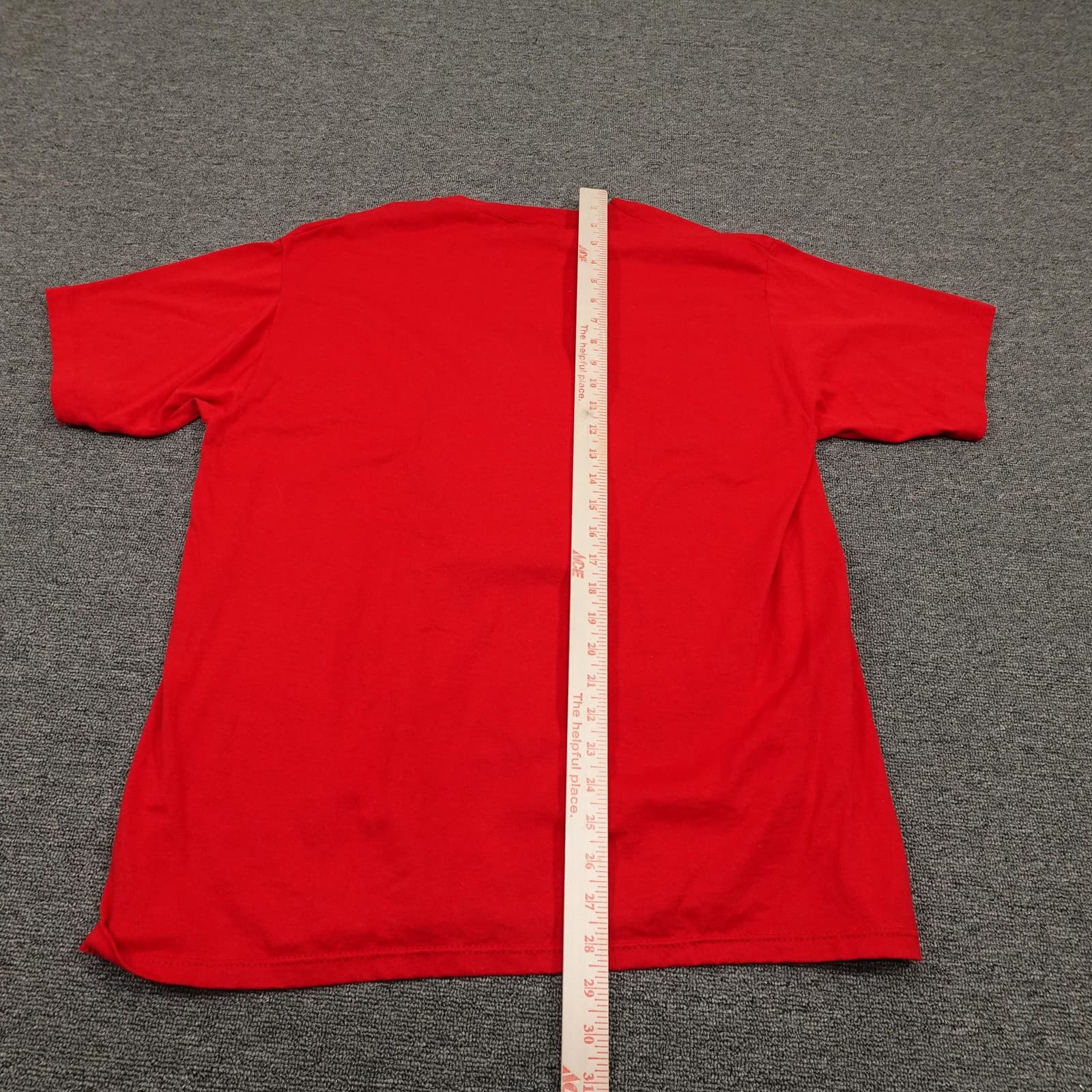 Vintage Jerzees Shirt Mens Extra Large Red Santa Claus Graphic 50/50 USA 90s - Thumbnail 8