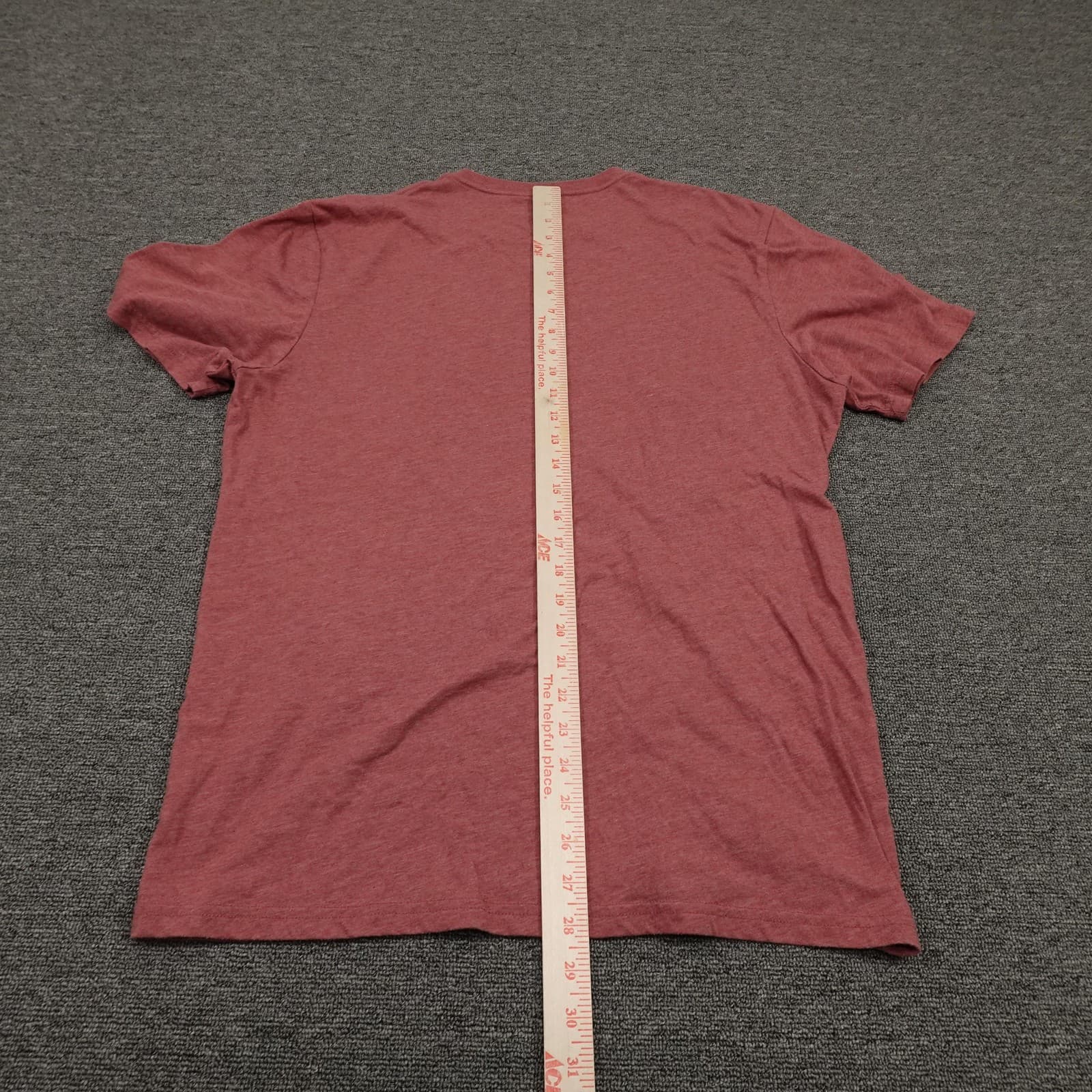 Wrangler Shirt Mens Large Red Heather Crewneck Short Sleeve Basic Casual Tee - Thumbnail 5