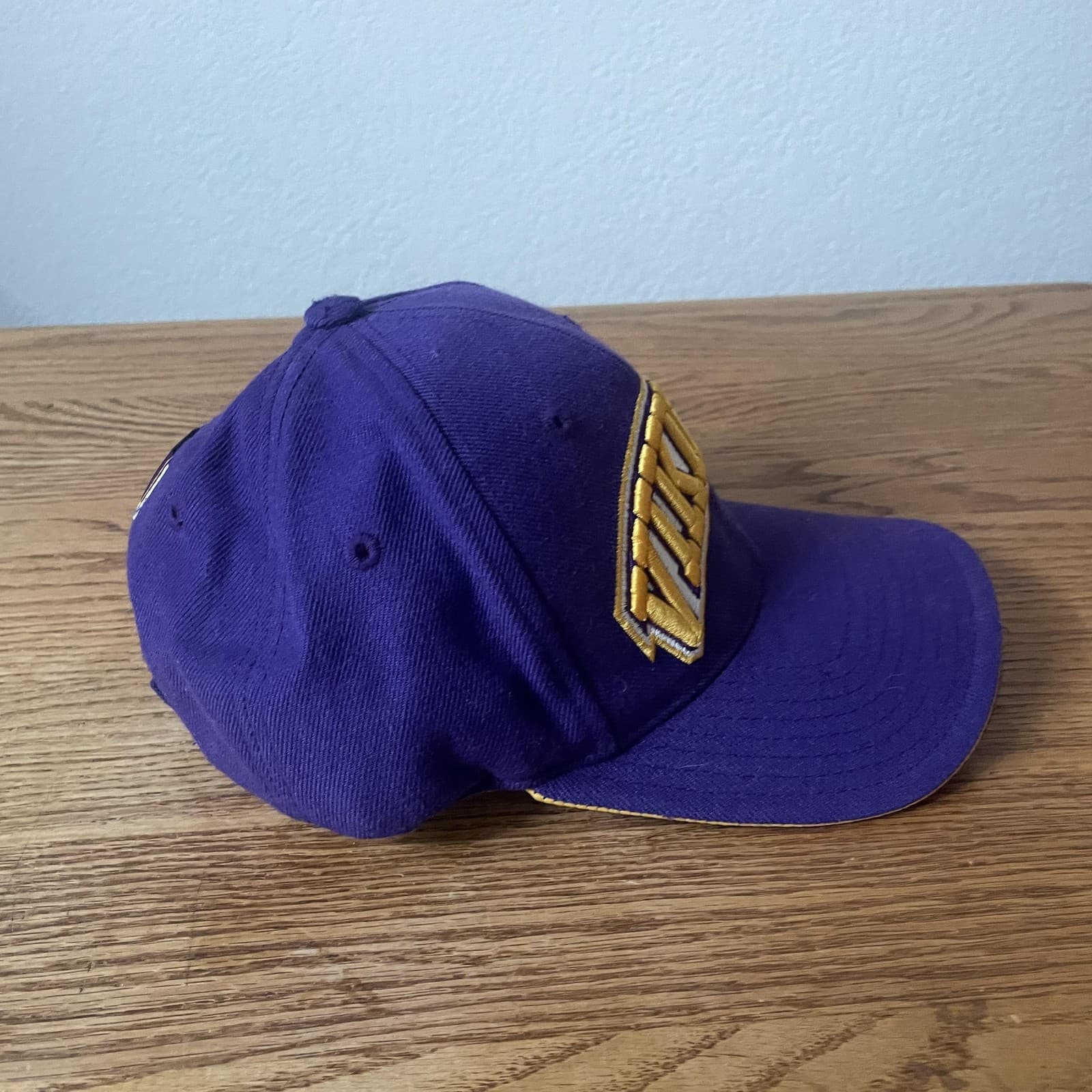 Vintage Minnesota Vikings Hat Cap Strap Back Purple Gold NFL Football Mens 90s - Thumbnail 4