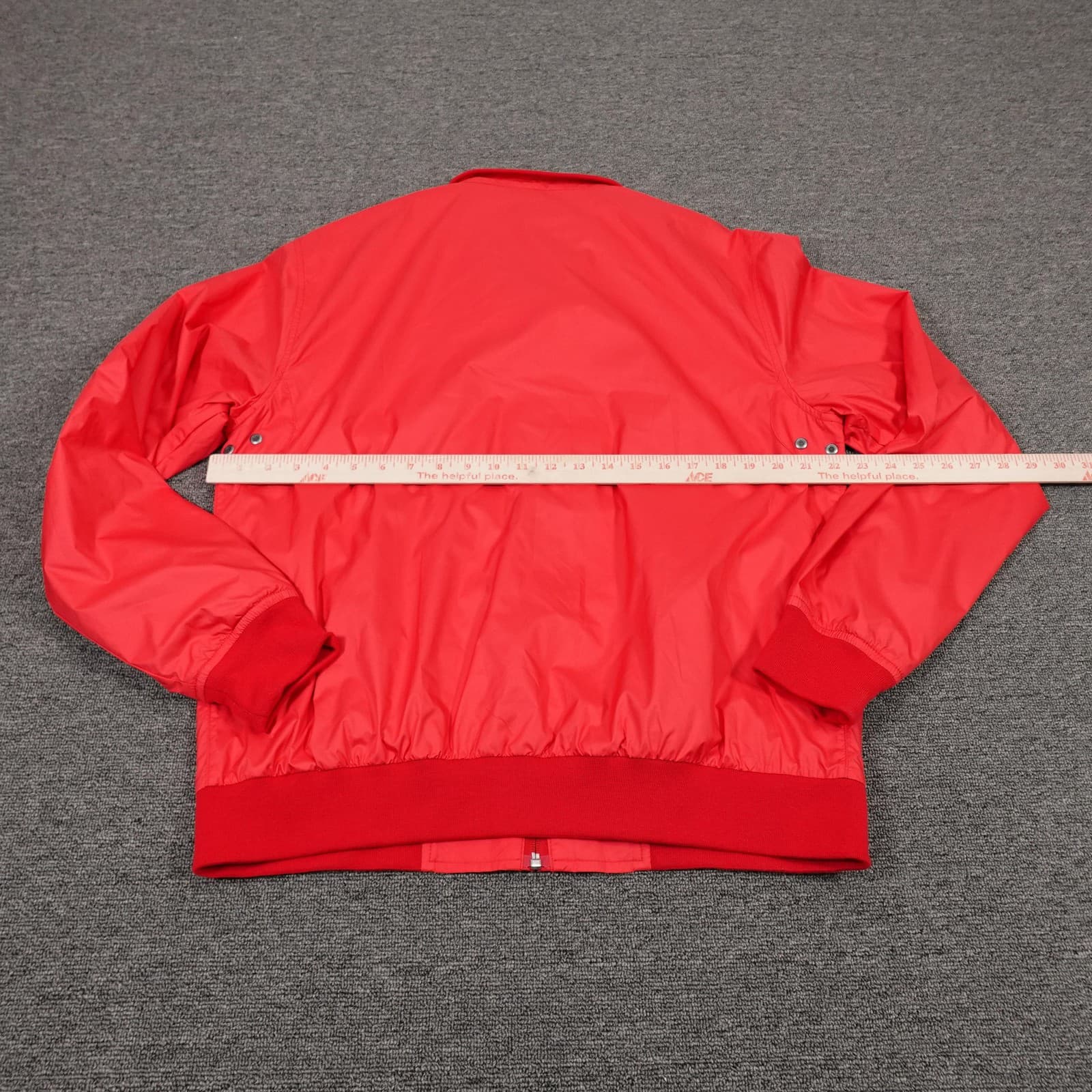 Peter Millar Jacket Mens Medium Red Microfiber Full Zip Lined Windbreaker - Thumbnail 6