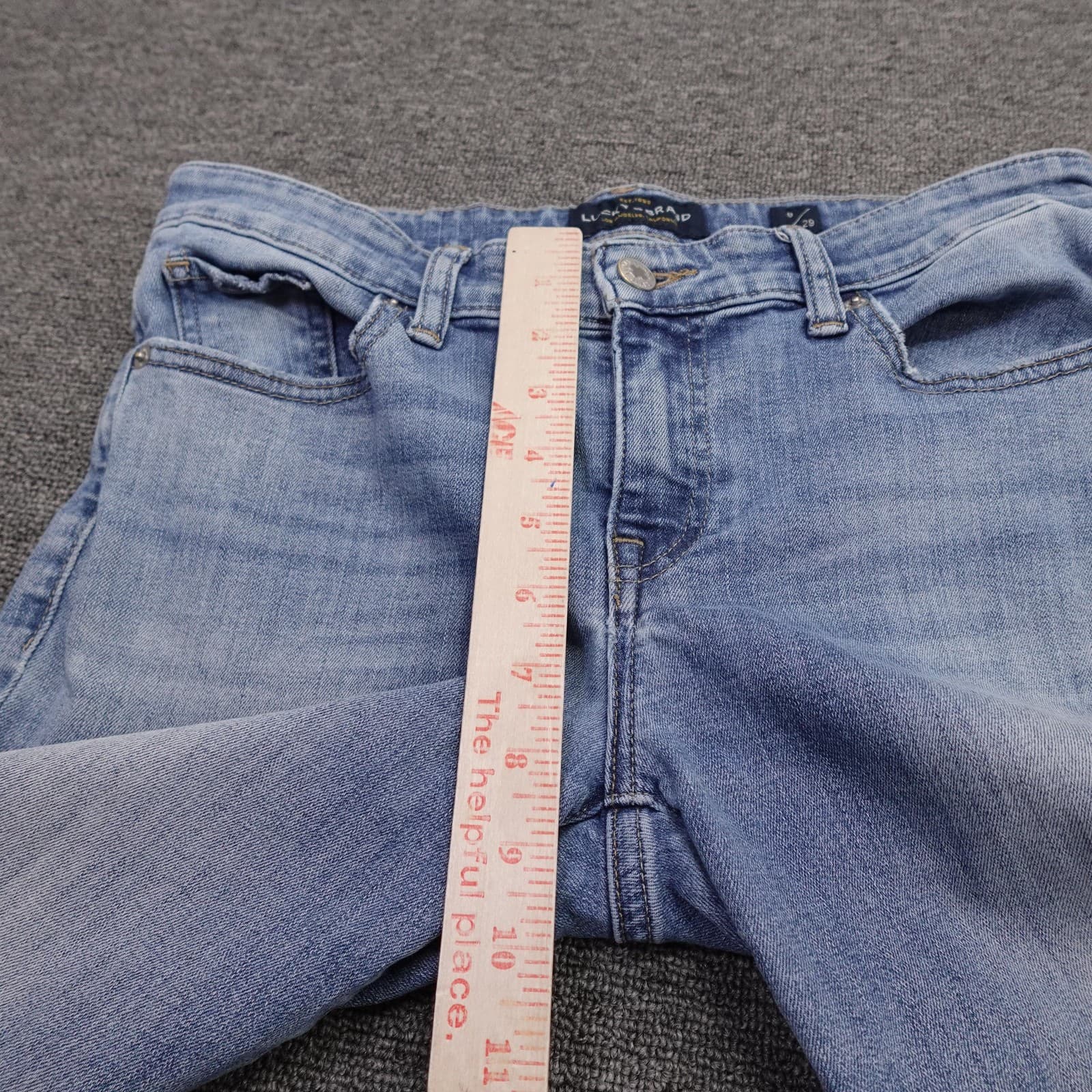Lucky Brand Stella Skinny Jeans Womens 8/29 Blue Mid Rise Stretch Denim 29x30 - Thumbnail 10