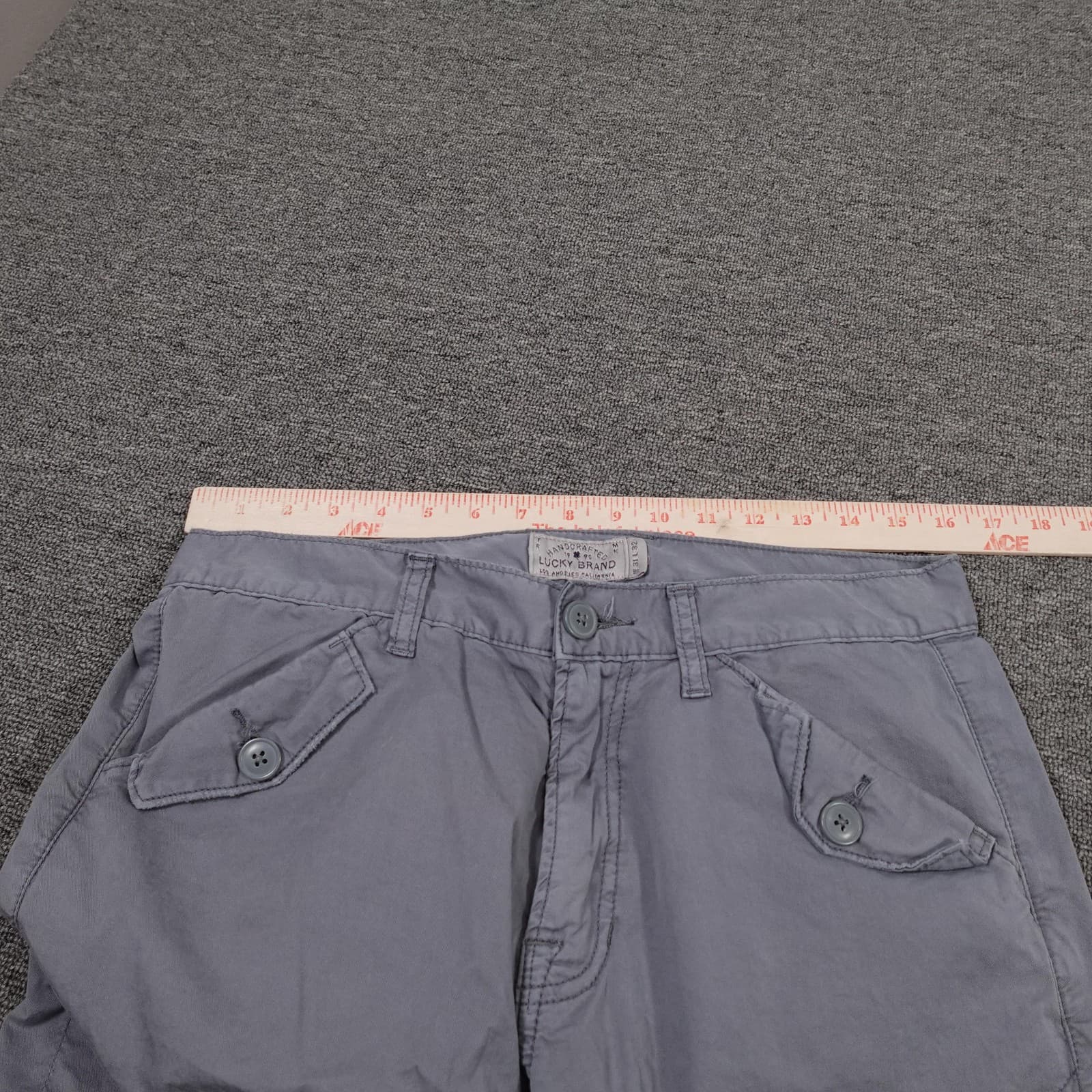 Lucky Brand Pants Mens 32x31 Gray Cargo 121 Heritage Slim Casual Canvas Outdoor - Thumbnail 6
