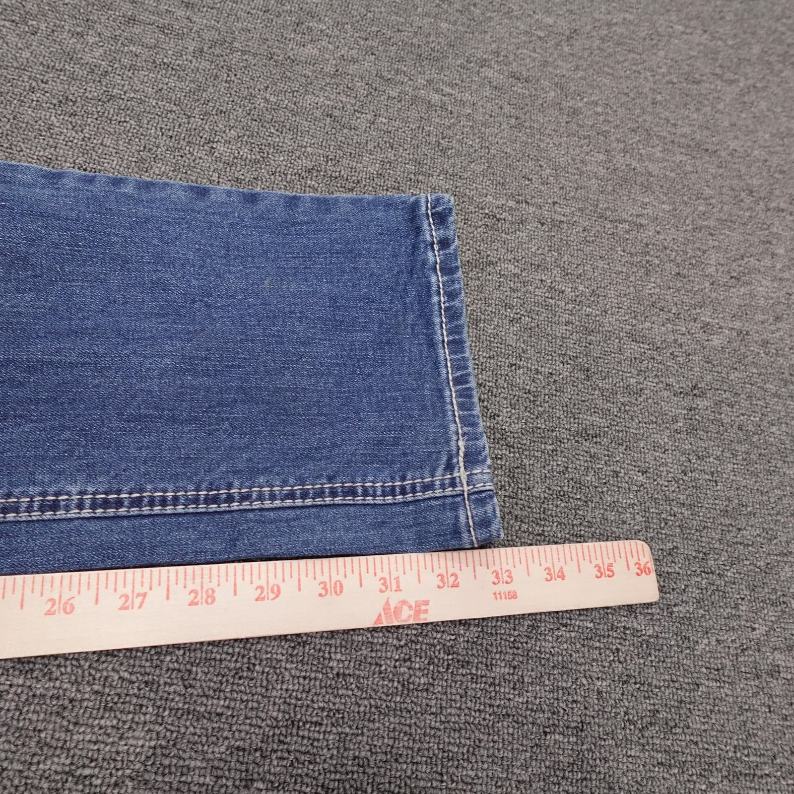Rock & Roll Denim Revolvr Jeans Womens 18R 33x33 Blue Slim Straight Stretch - Thumbnail 9