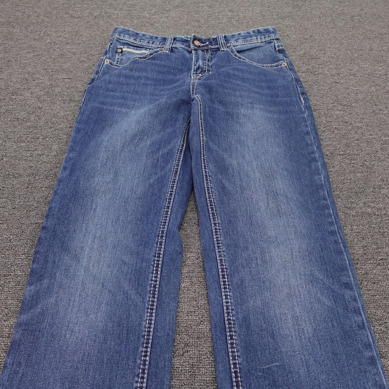 Rock & Roll Denim Revolvr Jeans Womens 18R 33x33 Blue Slim Straight Stretch - Thumbnail 2