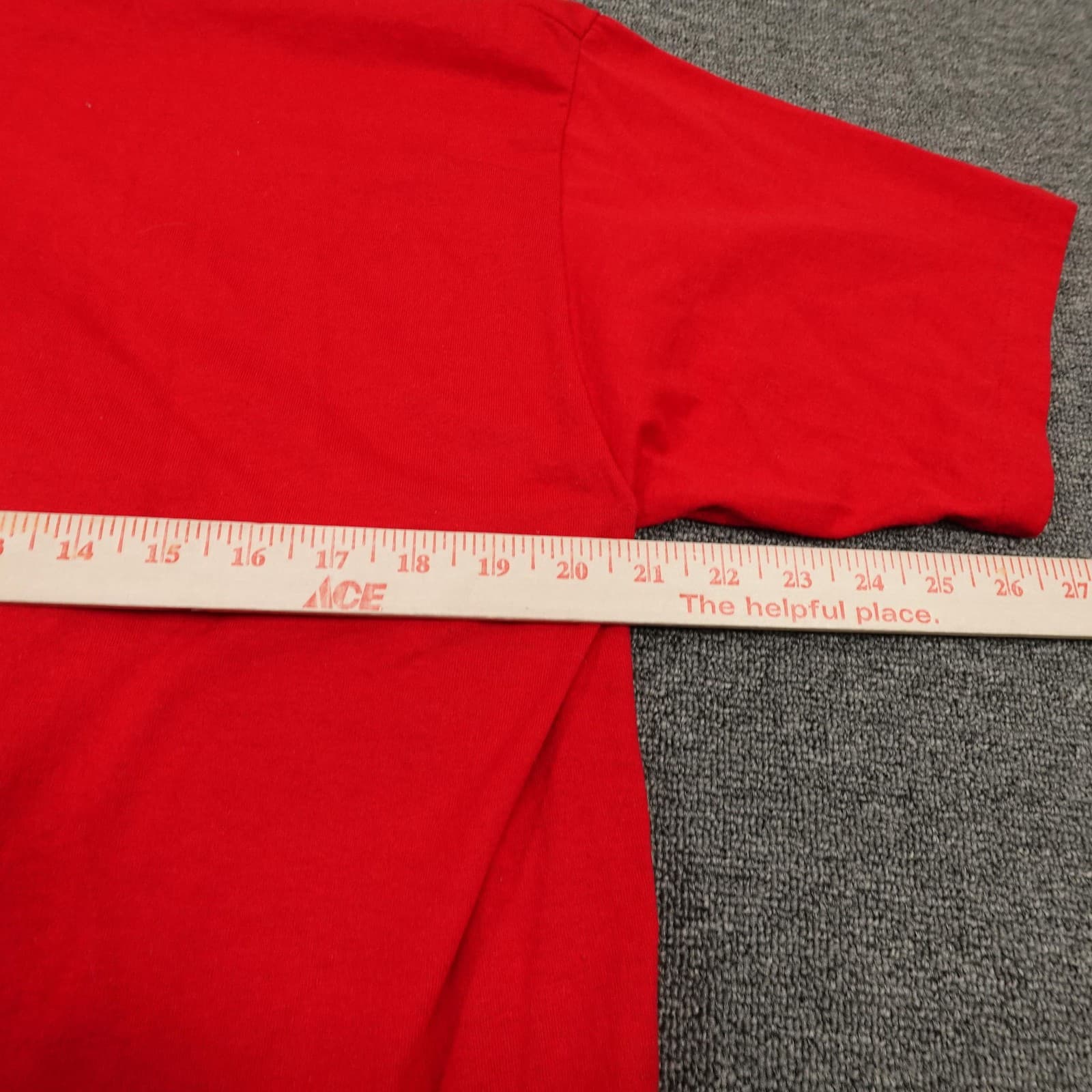 Vintage Jerzees Shirt Mens Extra Large Red Santa Claus Graphic 50/50 USA 90s - Thumbnail 7