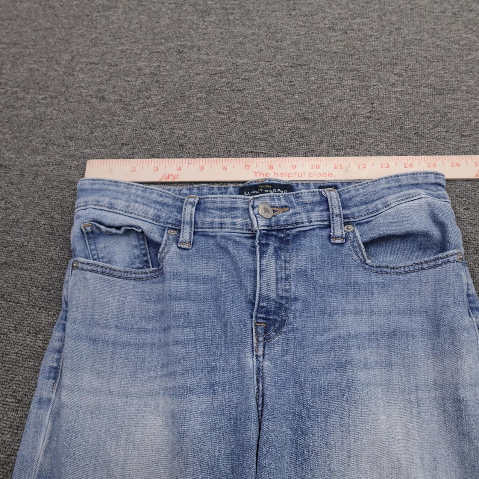Lucky Brand Stella Skinny Jeans Womens 8/29 Blue Mid Rise Stretch Denim 29x30 - Thumbnail 9
