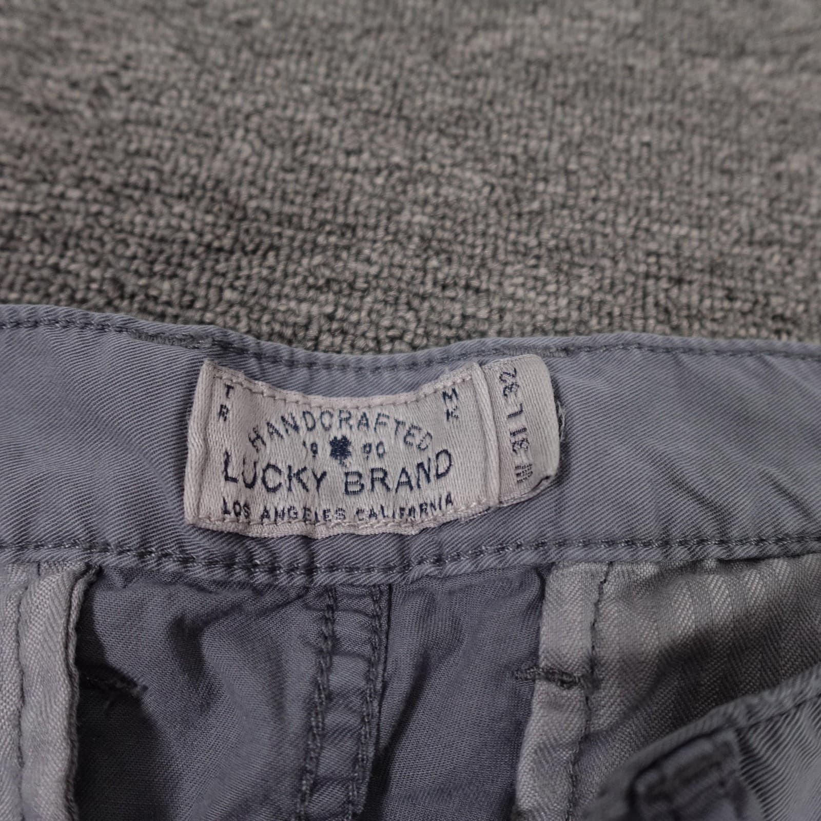 Lucky Brand Pants Mens 32x31 Gray Cargo 121 Heritage Slim Casual Canvas Outdoor - Thumbnail 3