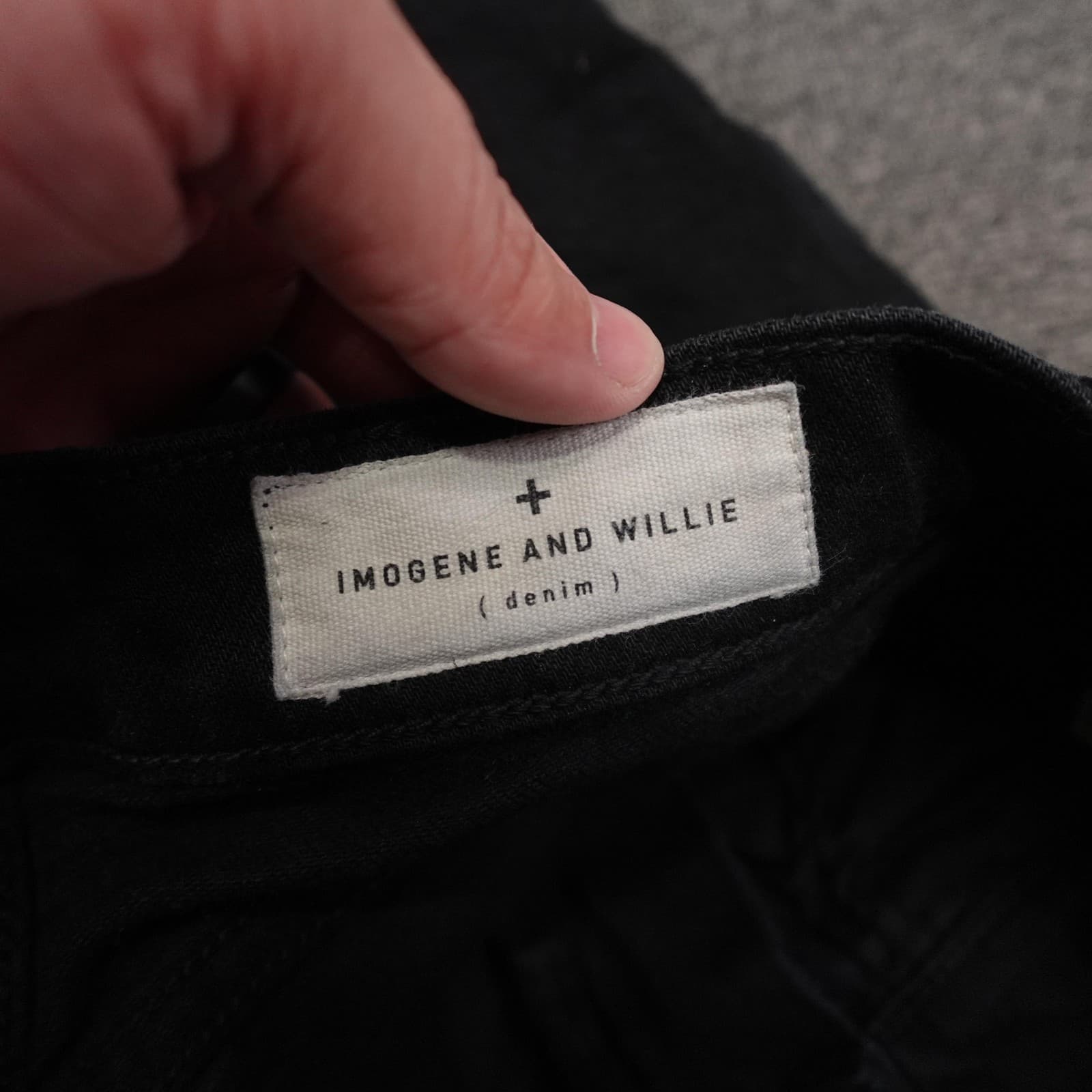 Imogene And Willie Sophie Jeans Womens 25 Black High Rise Straight 25x29 Denim - Thumbnail 5