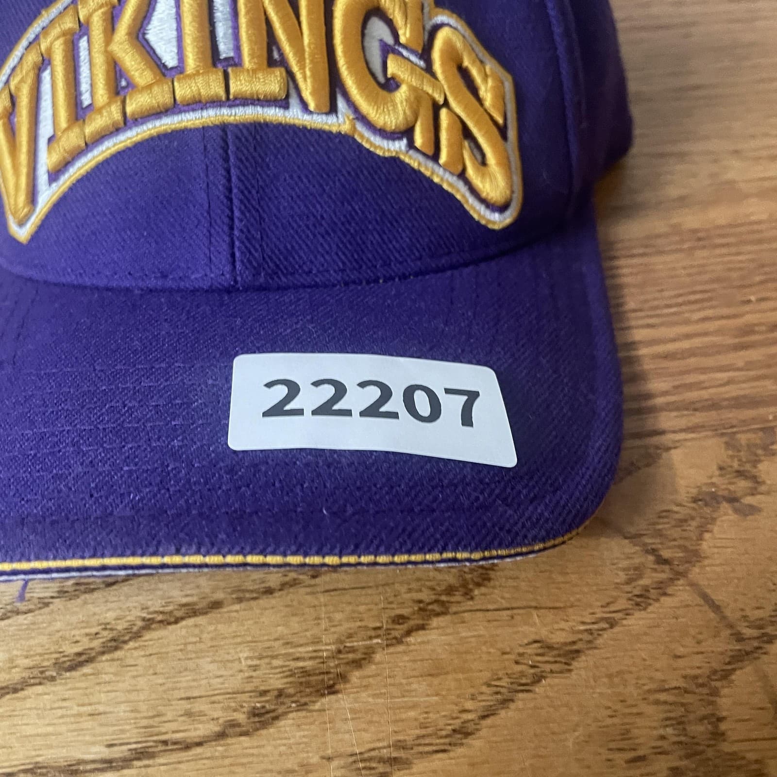 Vintage Minnesota Vikings Hat Cap Strap Back Purple Gold NFL Football Mens 90s - Thumbnail 7