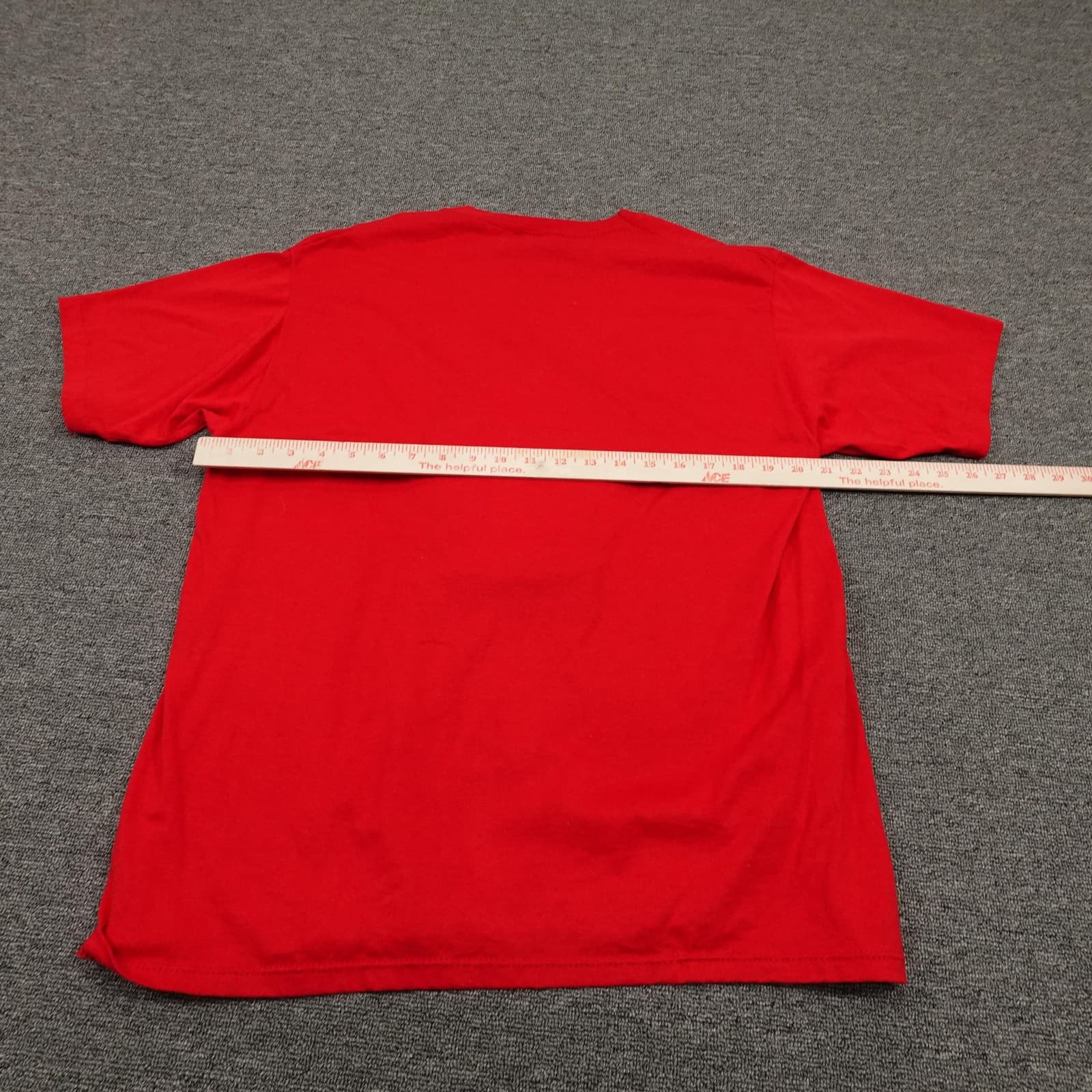 Vintage Jerzees Shirt Mens Extra Large Red Santa Claus Graphic 50/50 USA 90s - Thumbnail 6