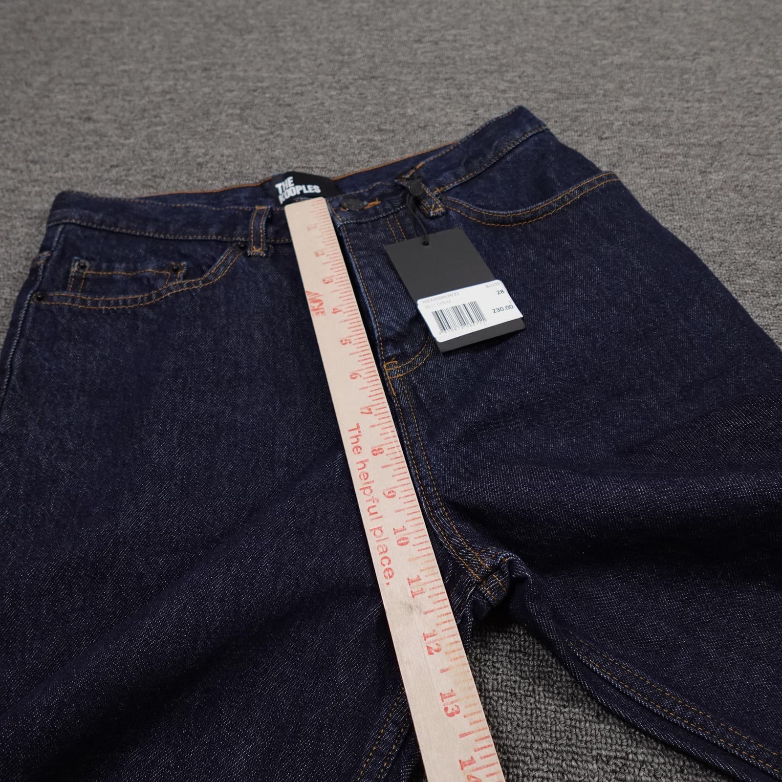 The Kooples Jeans Womens 28 Blue Brut Denim High Rise Straight Raw Casual 28x31 - Thumbnail 12