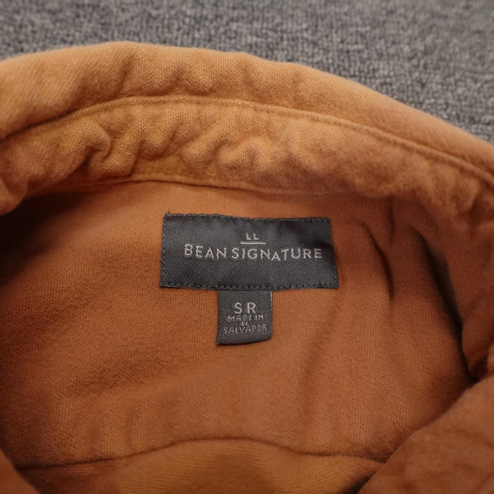 L.L.Bean Signature Shirt Mens Small Brown Flannel Long Sleeve Button Up Casual - Thumbnail 3