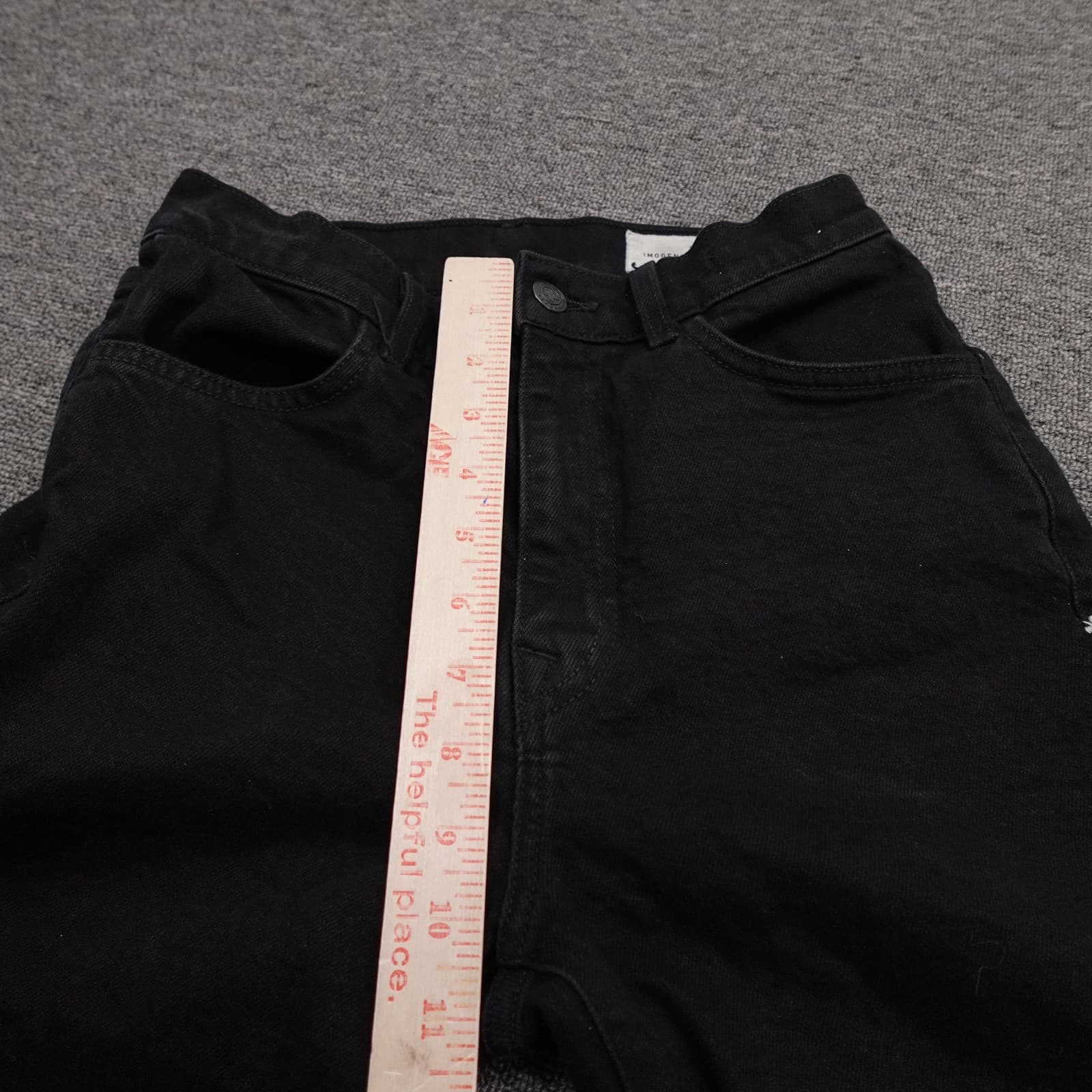 Imogene And Willie Sophie Jeans Womens 25 Black High Rise Straight 25x29 Denim - Thumbnail 9