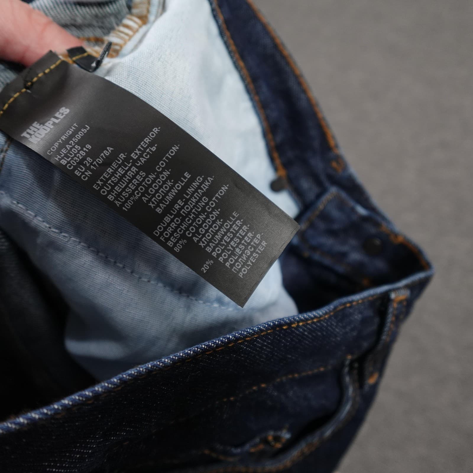 The Kooples Jeans Womens 28 Blue Brut Denim High Rise Straight Raw Casual 28x31 - Thumbnail 8