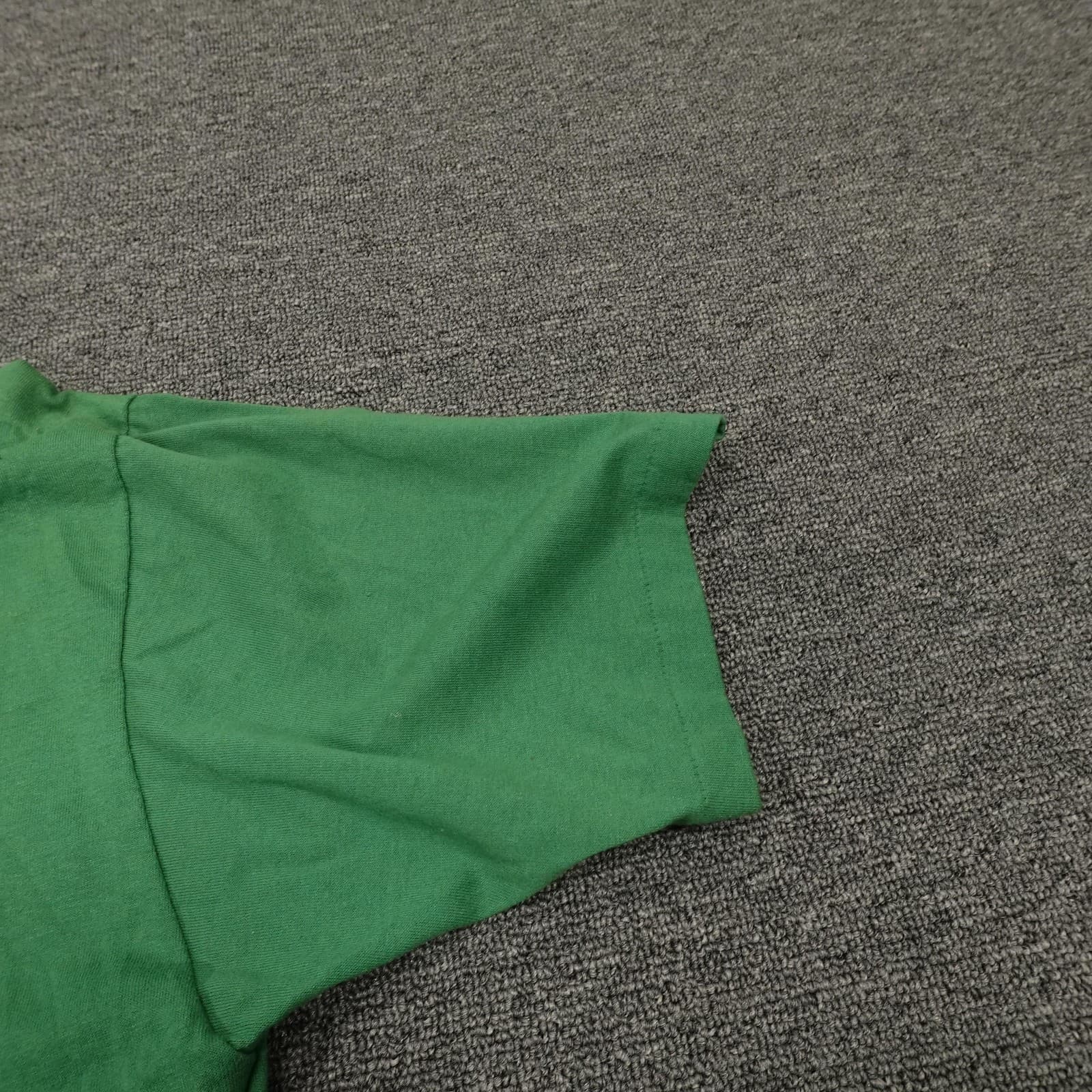 Vintage Jerzees Shirt Mens XL Green Santa Christmas Made USA Single Stitch 90s - Thumbnail 8
